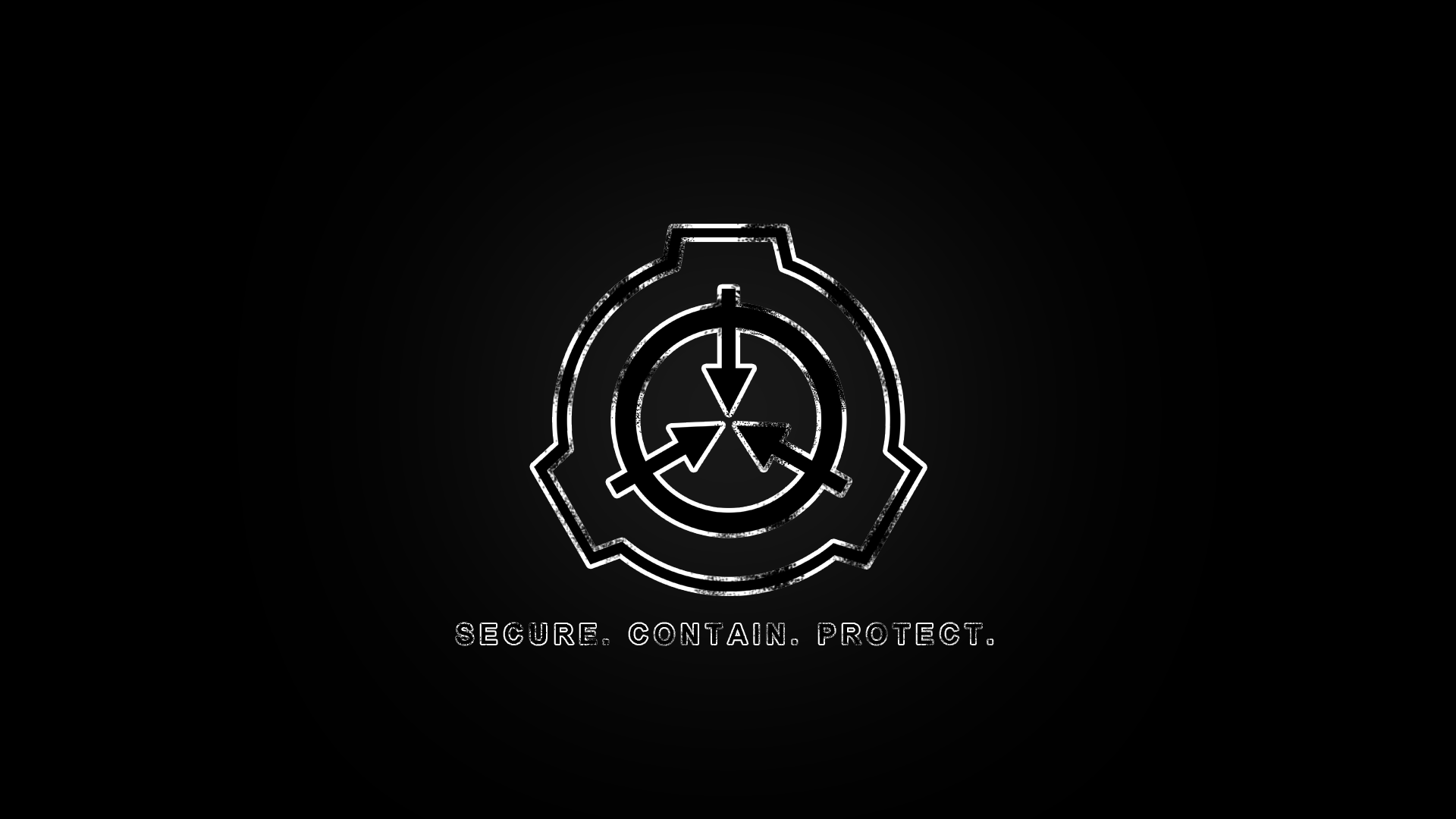 Logo SCP Foundation nero, horror, 1920x1080 Full HD, Desktop