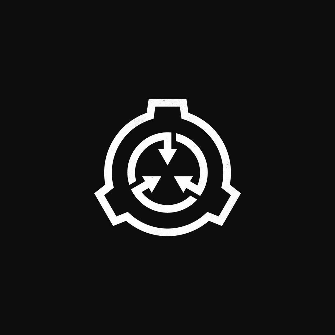 Logo SCP Foundation bianco nero, Secure Contain Protect, 1080x1080 HD, Laptop