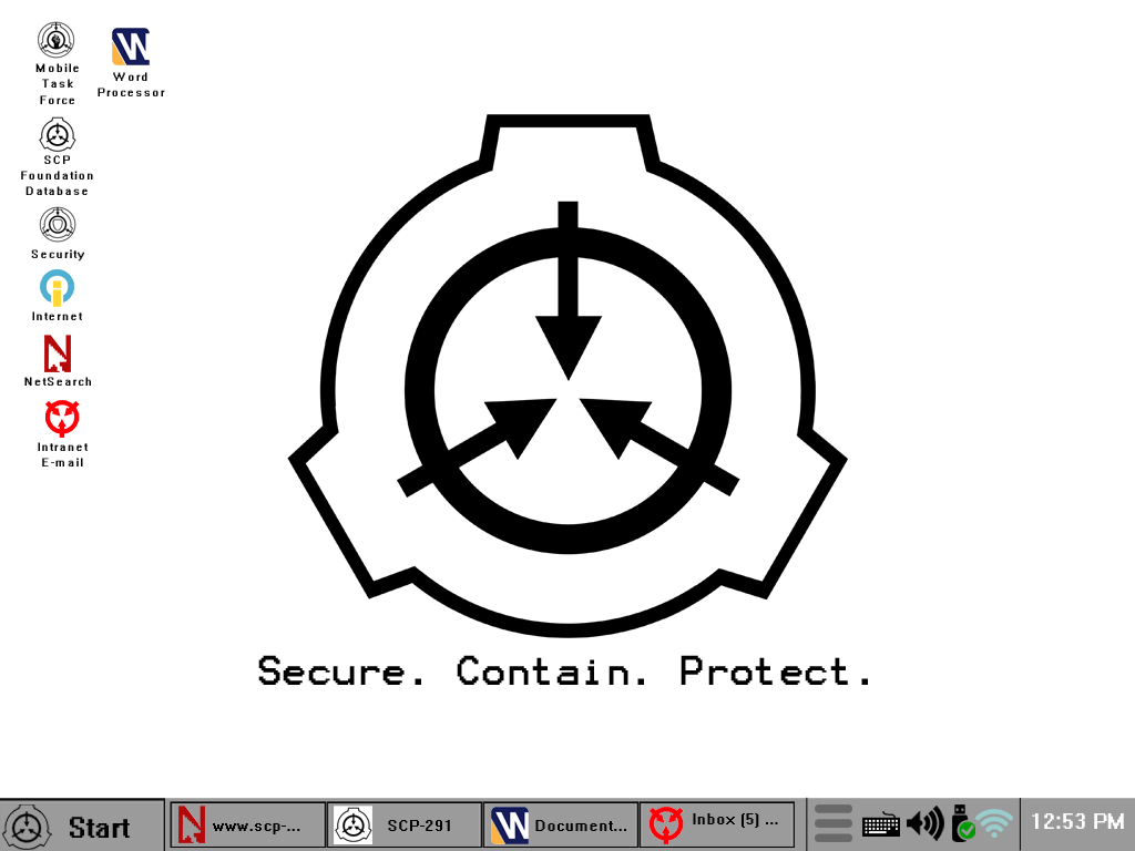 Logo SCP Foundation desktop, 1024x768 HD, Desktop