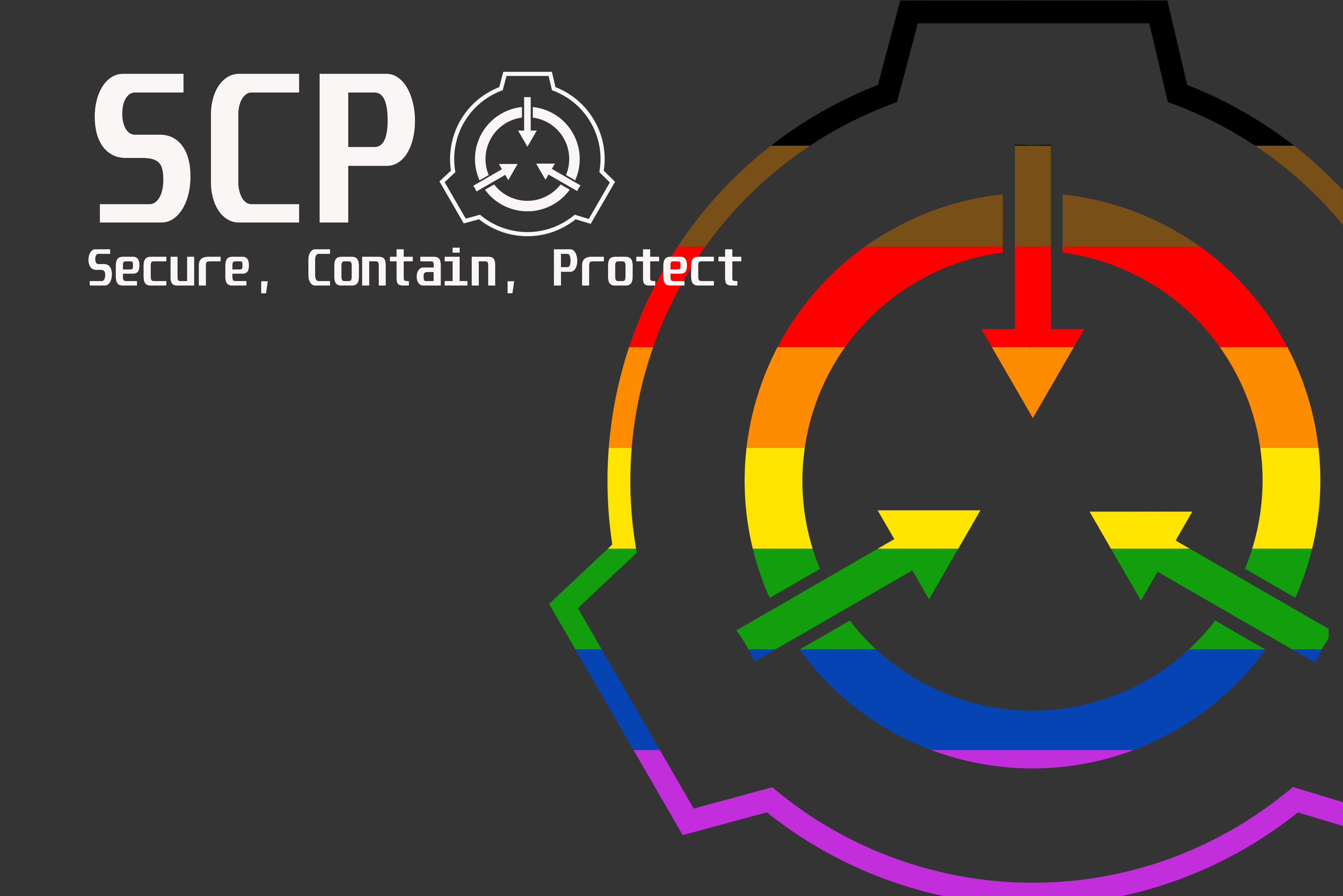 Logo SCP Foundation arcobaleno, 4496x3000 Ultra HD, Monitor 4K