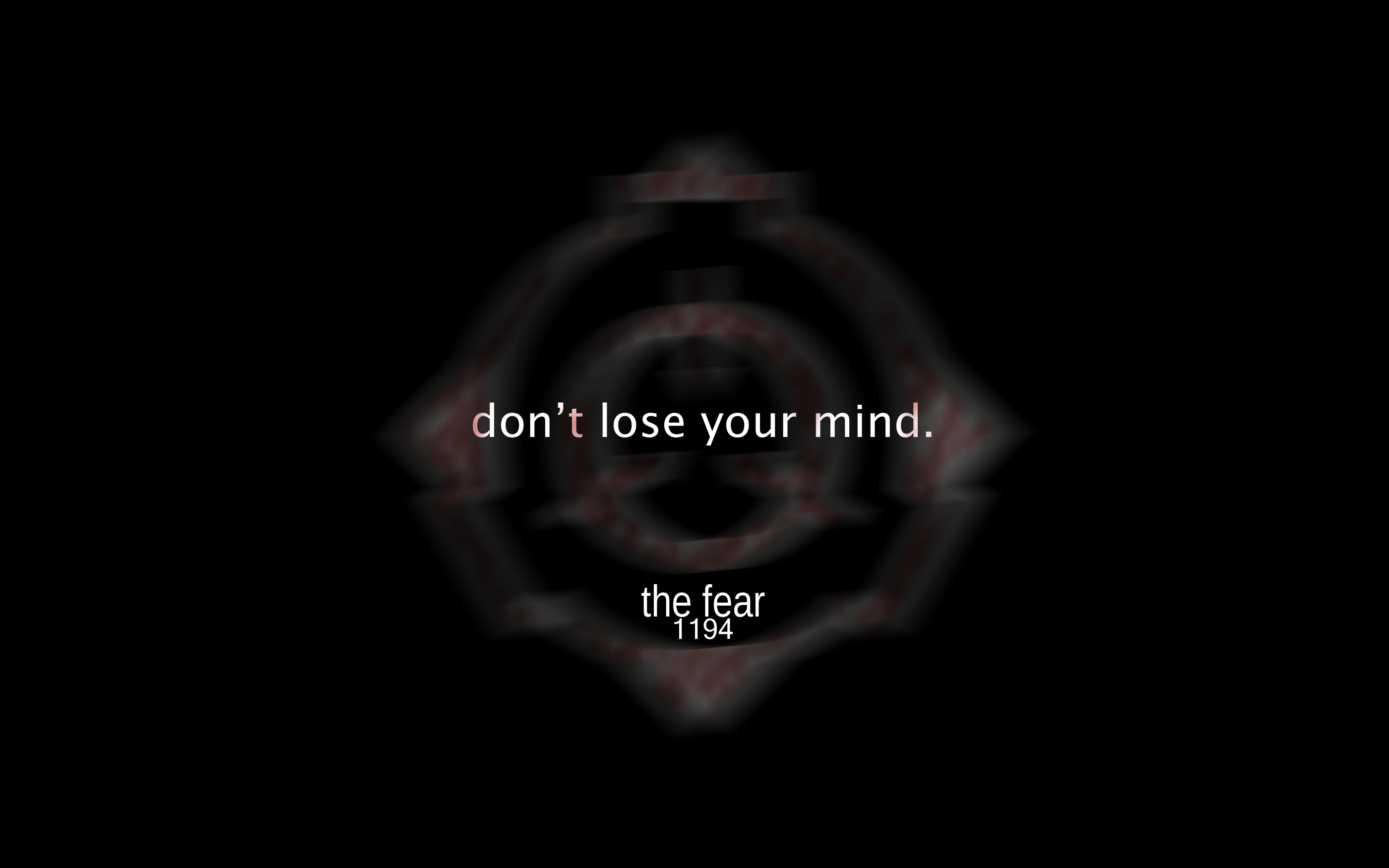 Logo SCP Foundation su nero, 2800x1750 2K+, PC