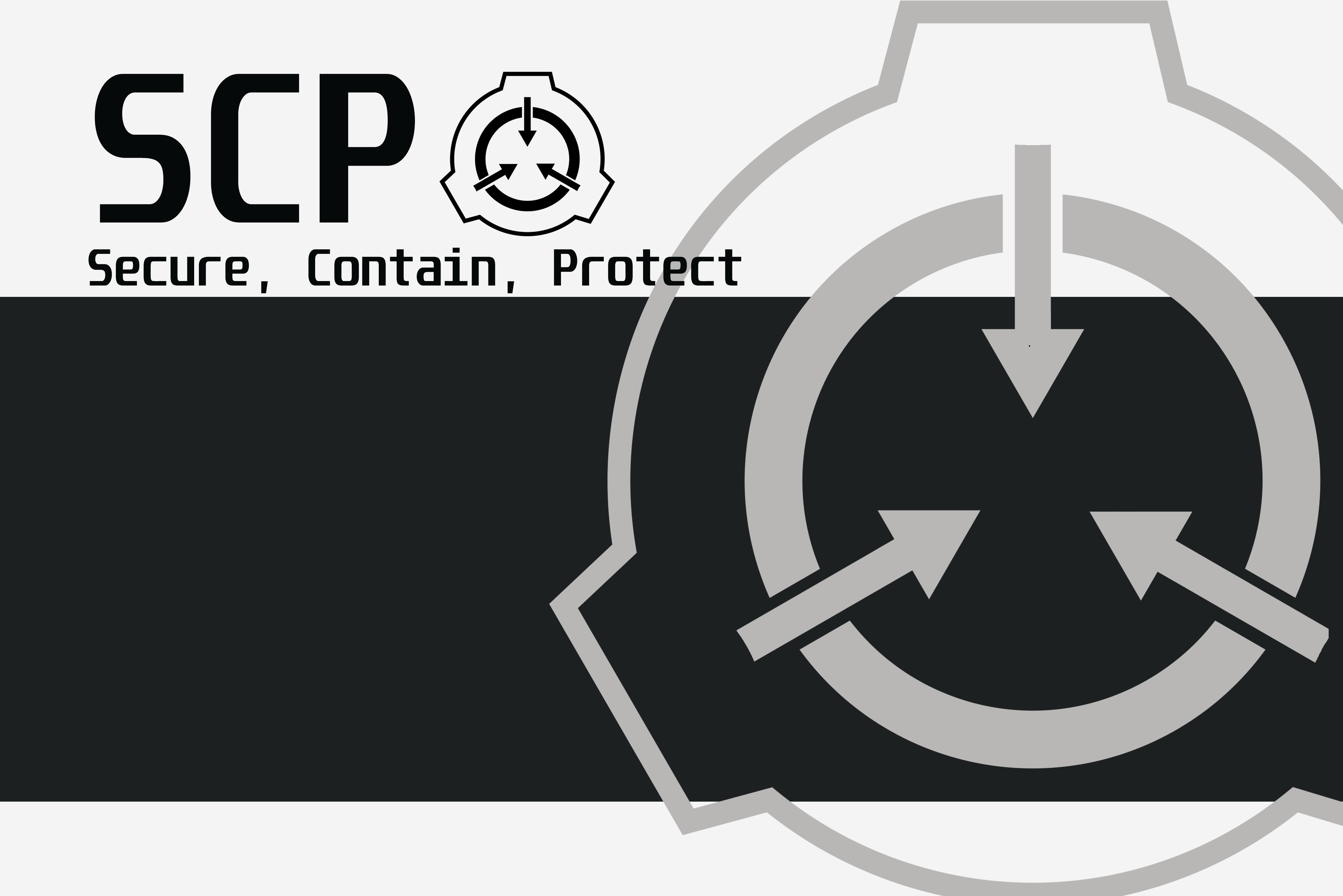 Logo SCP Foundation grigio, 4496x3000 UHD, PC 4K