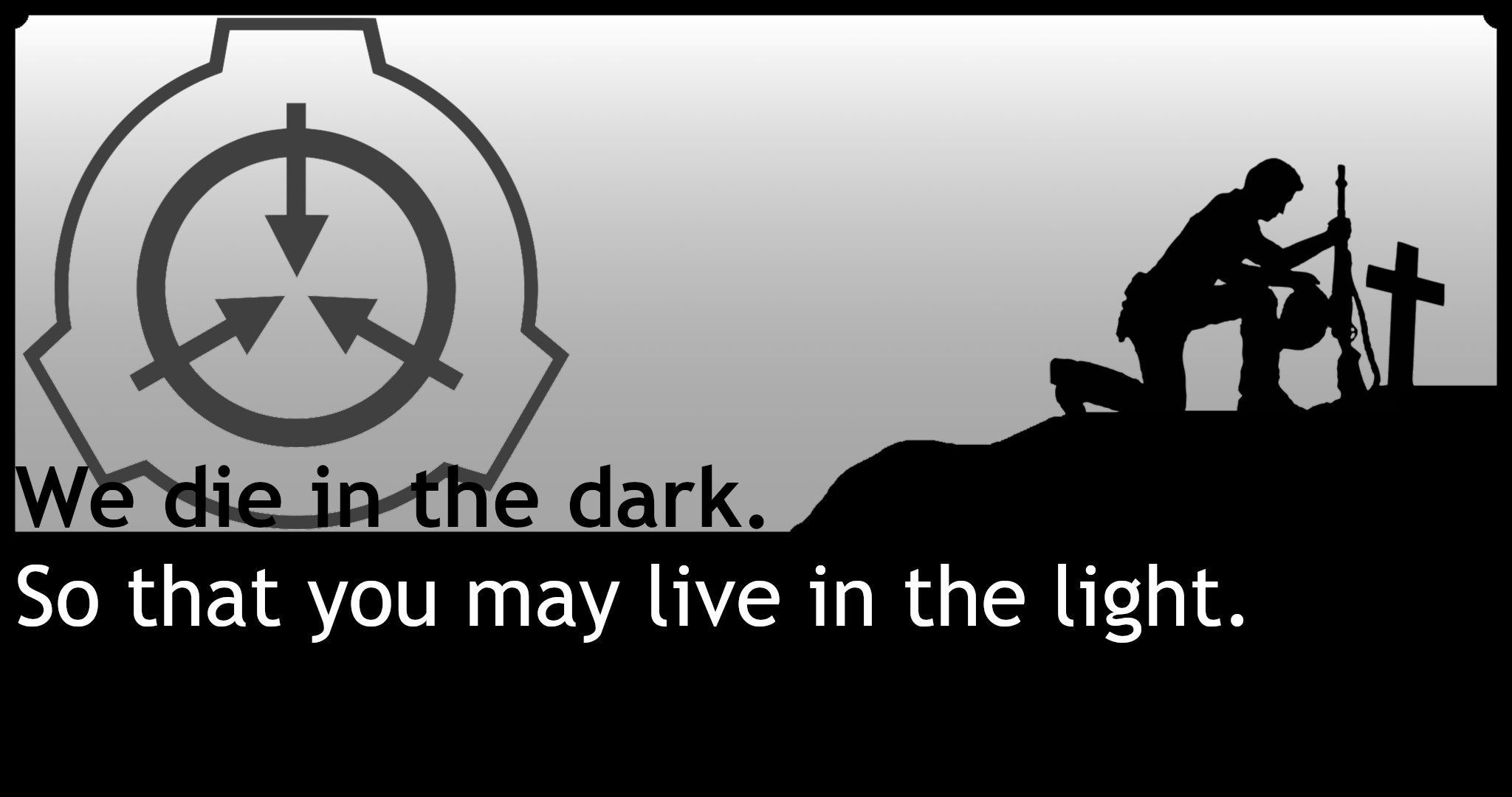 Logo SCP Foundation soldato tomba, 2048x1080 alta risoluzione, Desktop