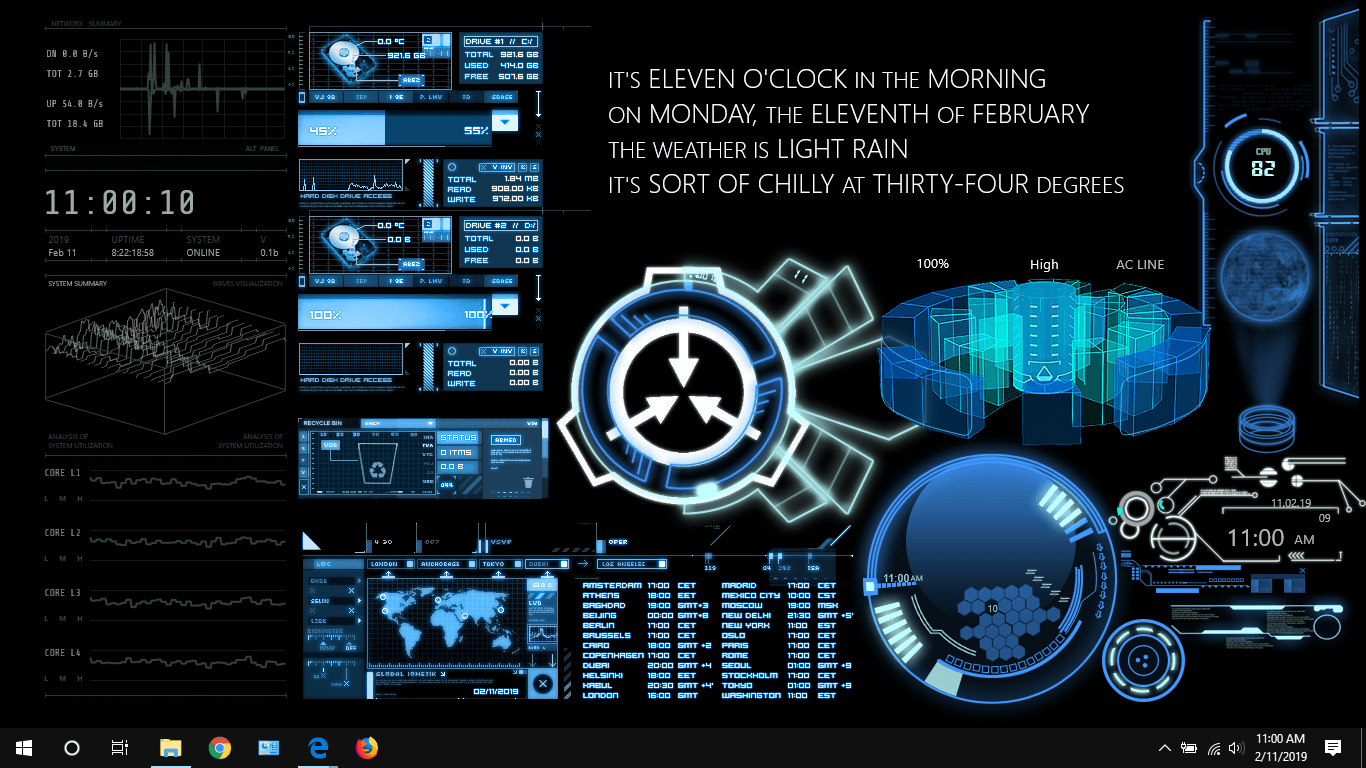 Logo SCP Foundation desktop, 1366x768 HD, Desktop