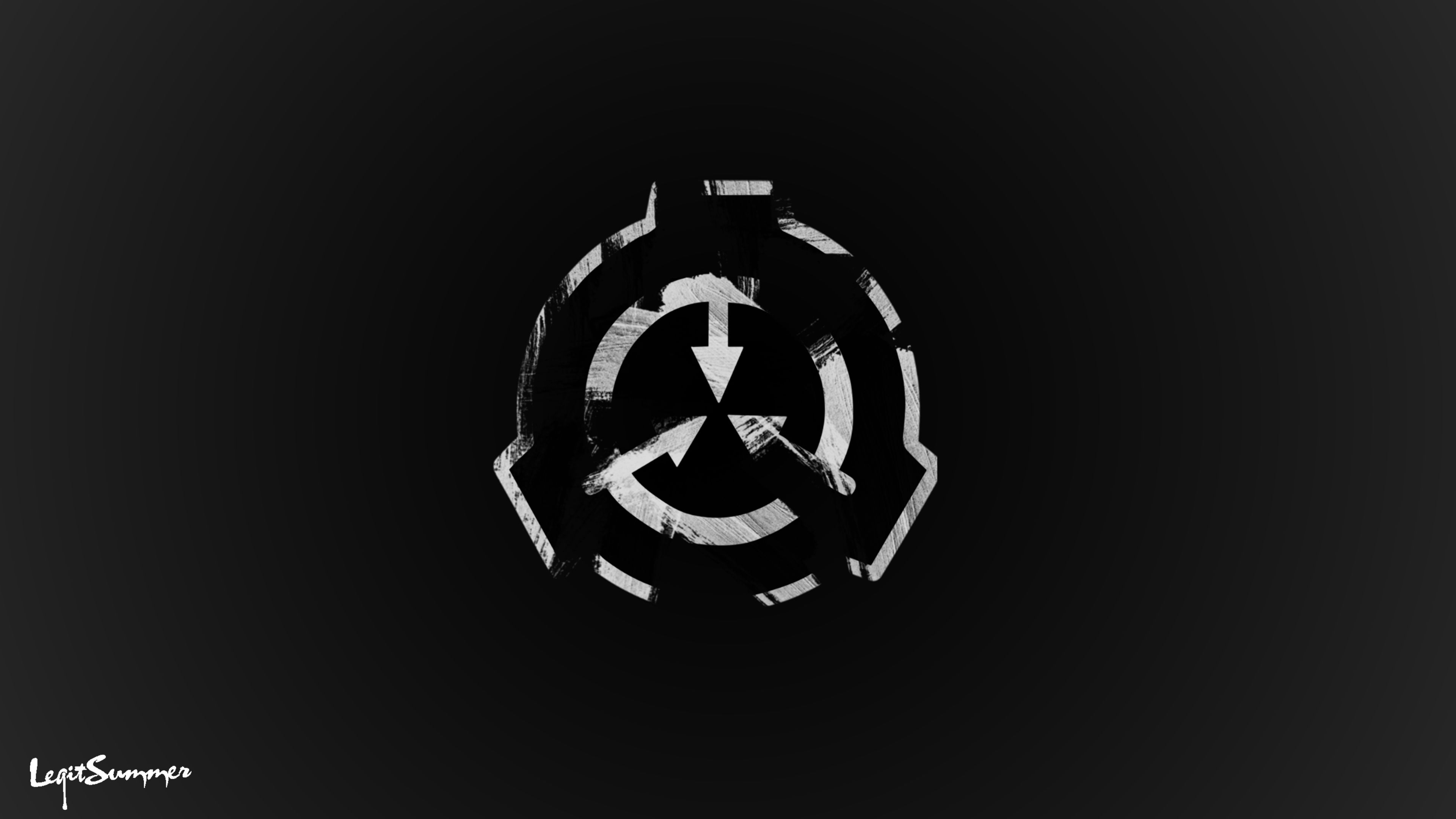 Logo SCP Foundation grigio, horror, 3840x2160 Ultra HD, 4K TV