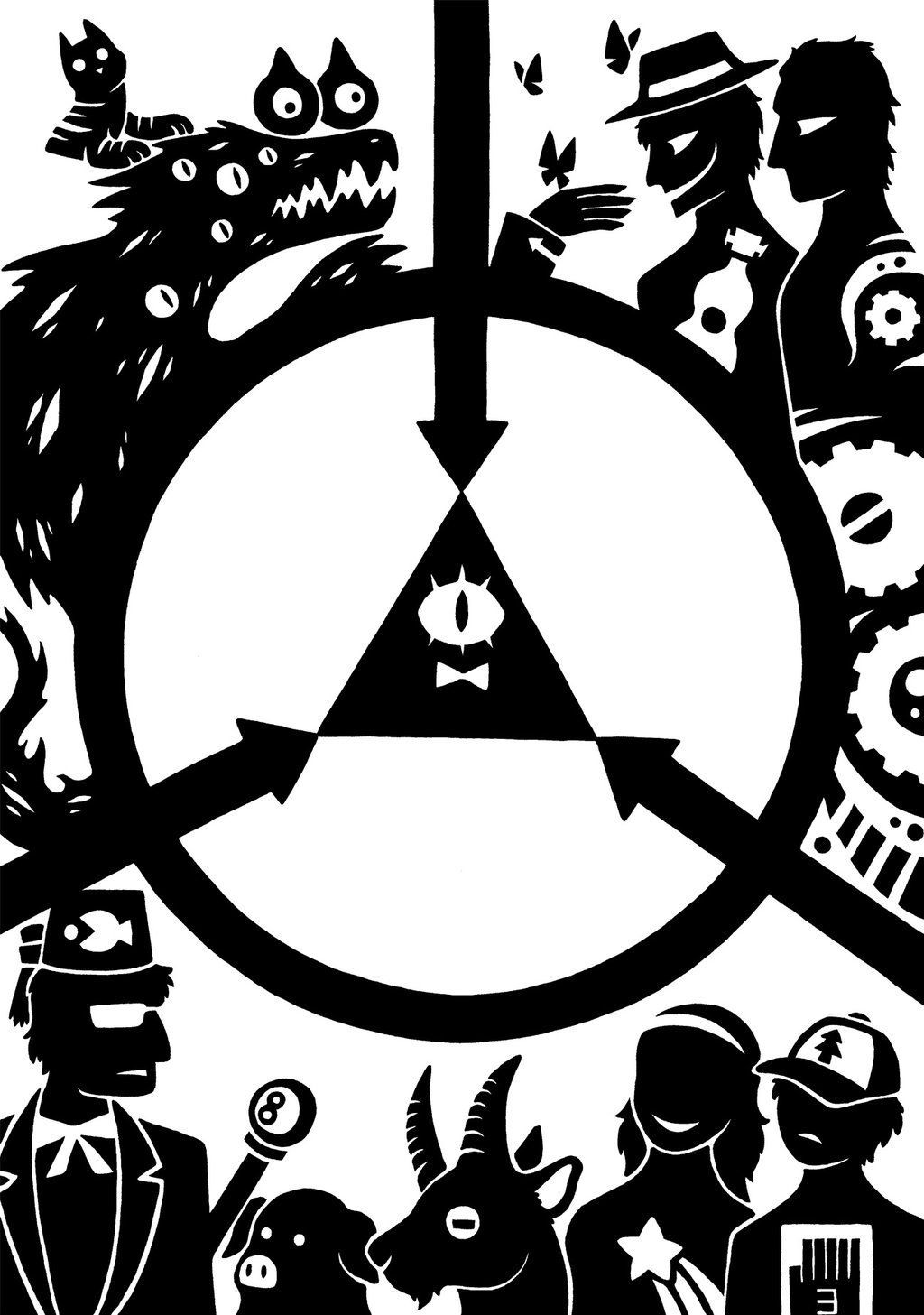 Logo SCP Foundation Gravity Falls, 1024x1457 Full HD Verticale, Smartphone