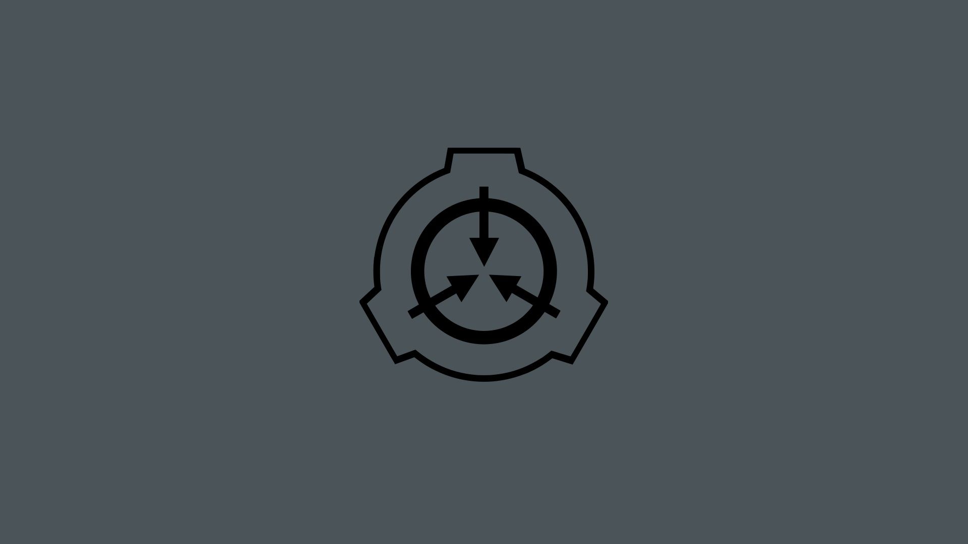 Logo SCP Foundation grigio, 1920x1080 1080p, Desktop