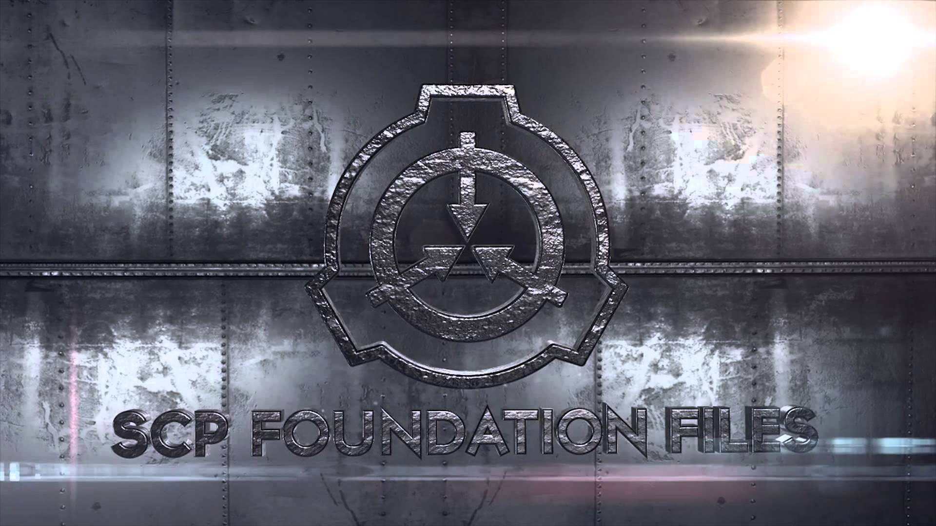 Logo SCP Foundation con creatura pixelata, 1280x720 HD, Desktop