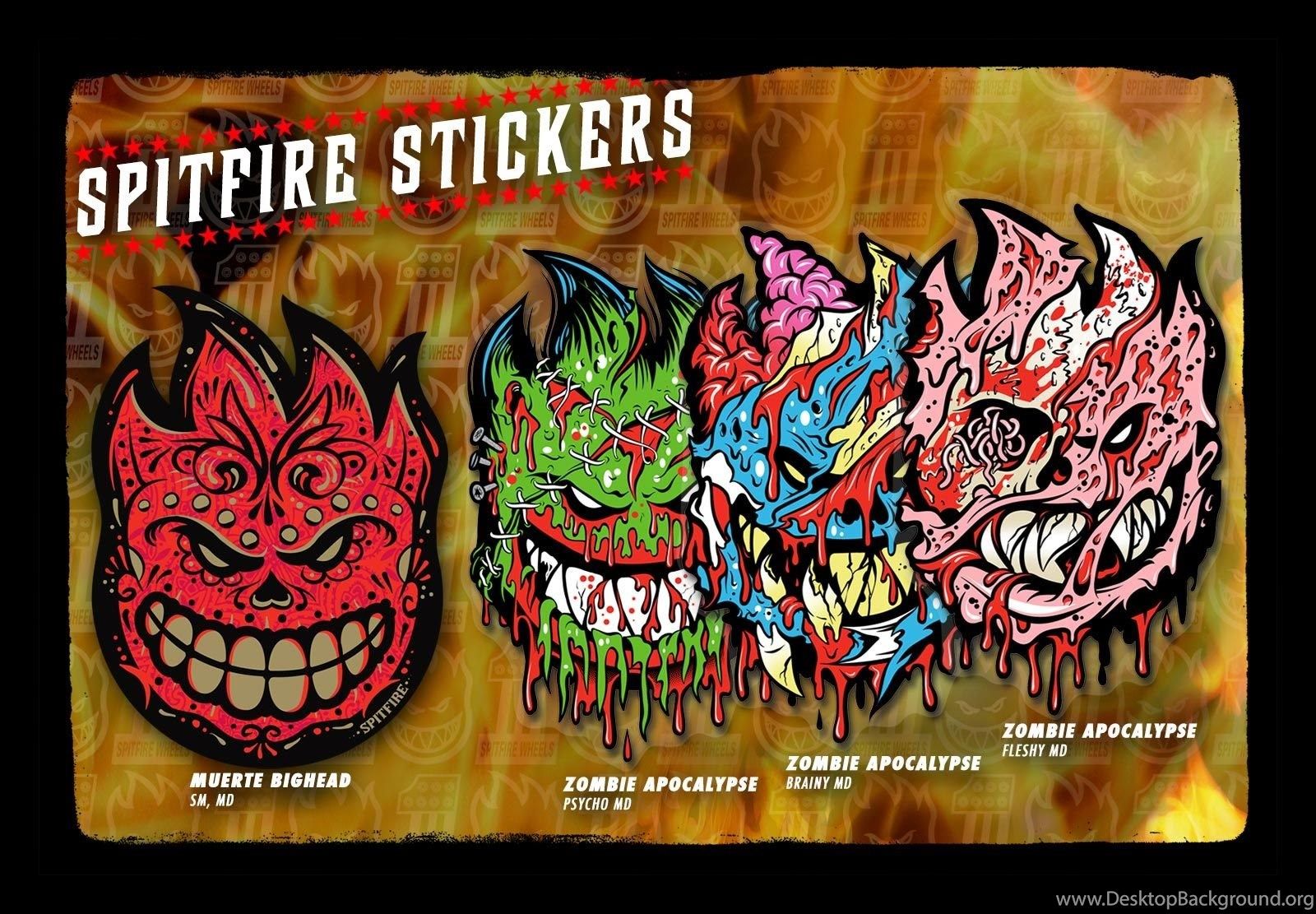 Logo Spitfire Skateboard teschio rosso, 2120x1192 Hi-Res, Desktop