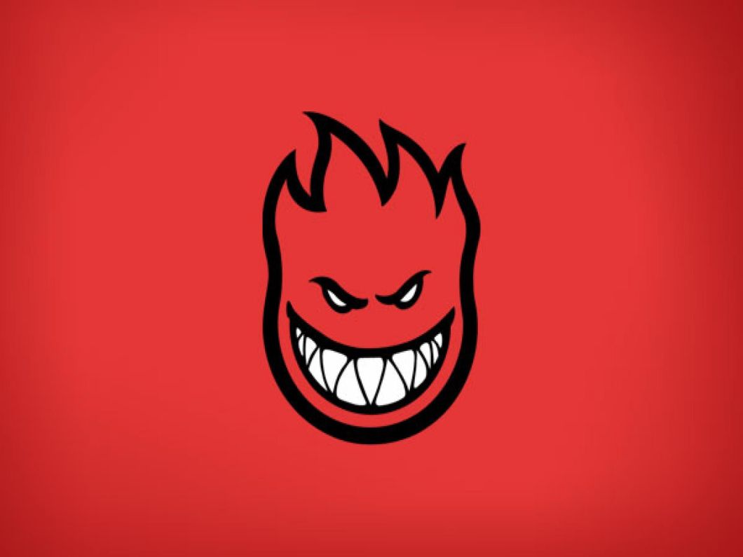 Logo Spitfire teschio fiamme rosso, 1156x1500 Verticale, Telefono