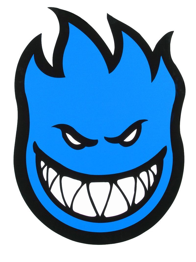 Logo Spitfire teschio fiamma blu, 1107x1965 Full HD Verticale, Smartphone