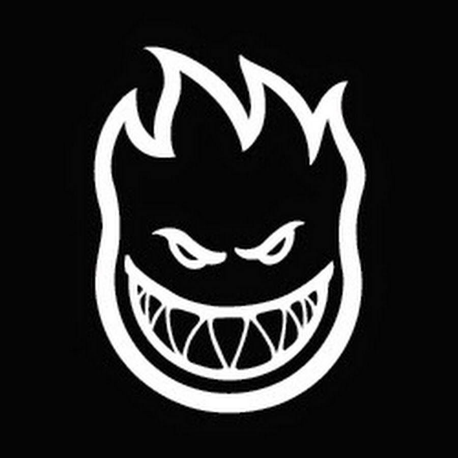 Logo Spitfire teschio fiamma bianco nero, ruote skateboard, 900x900 HD, Laptop