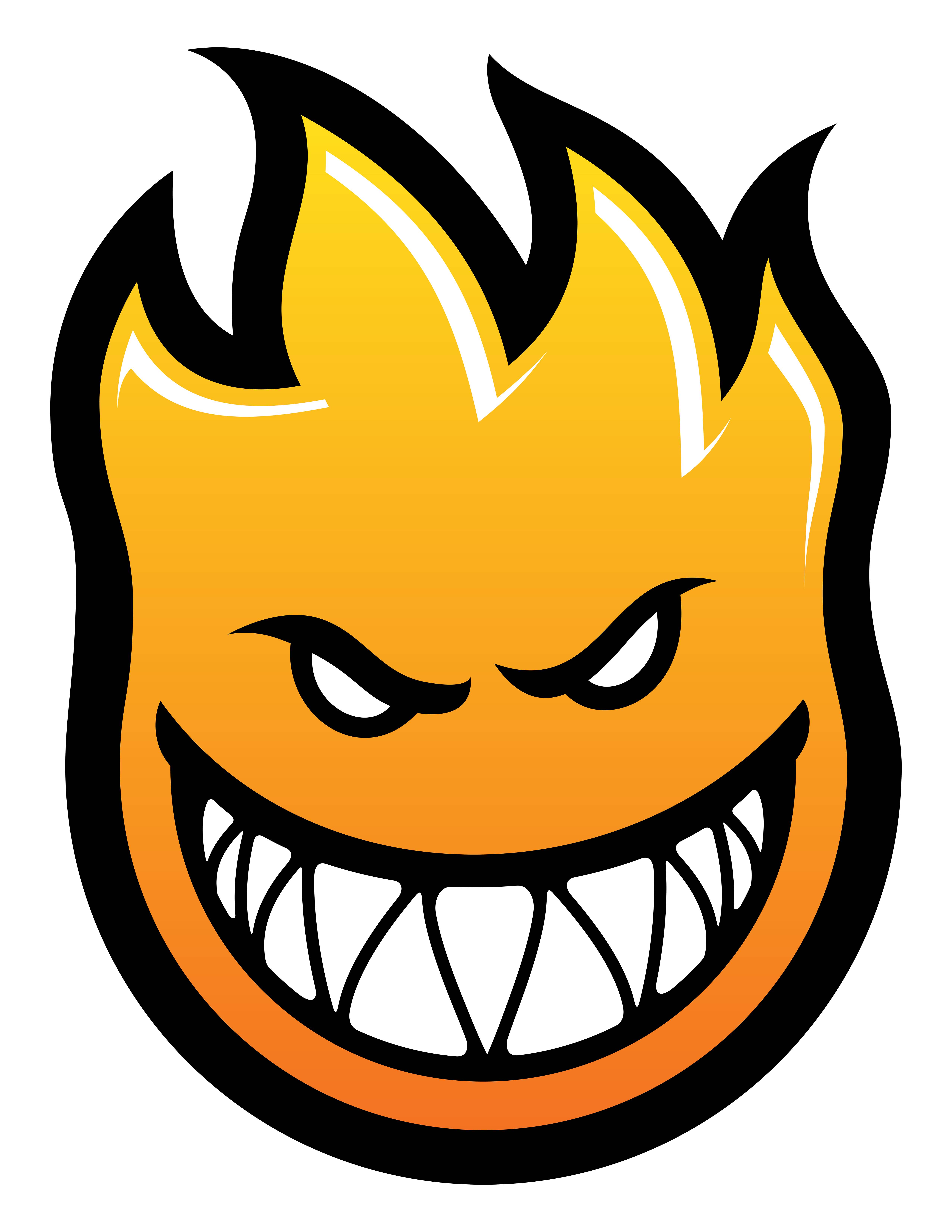 Logo Spitfire teschio fiamme, 810x1024 Verticale, POCO
