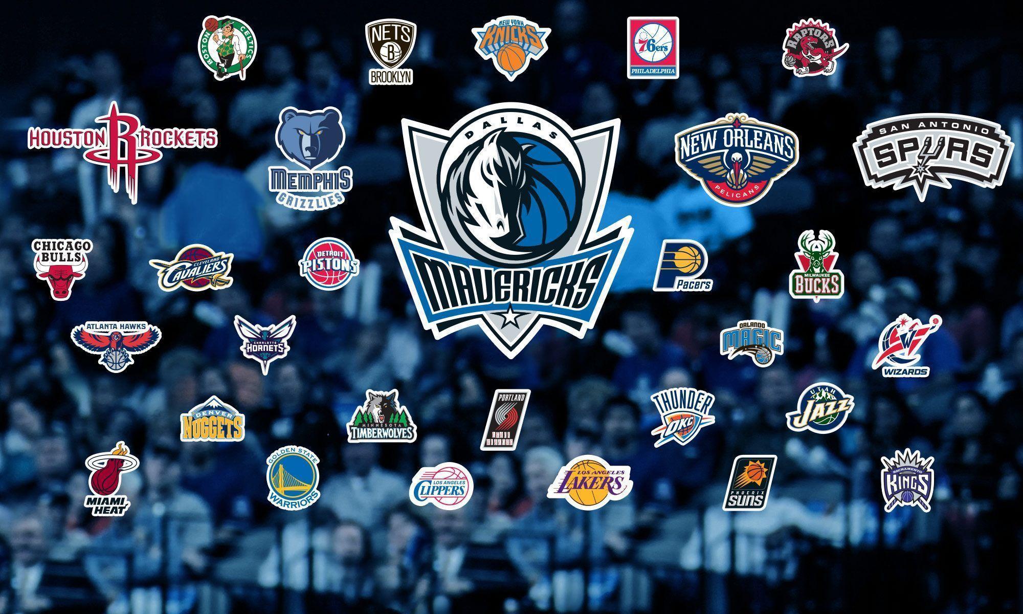 Loghi squadre NBA collage, 1024x768 HD, Desktop