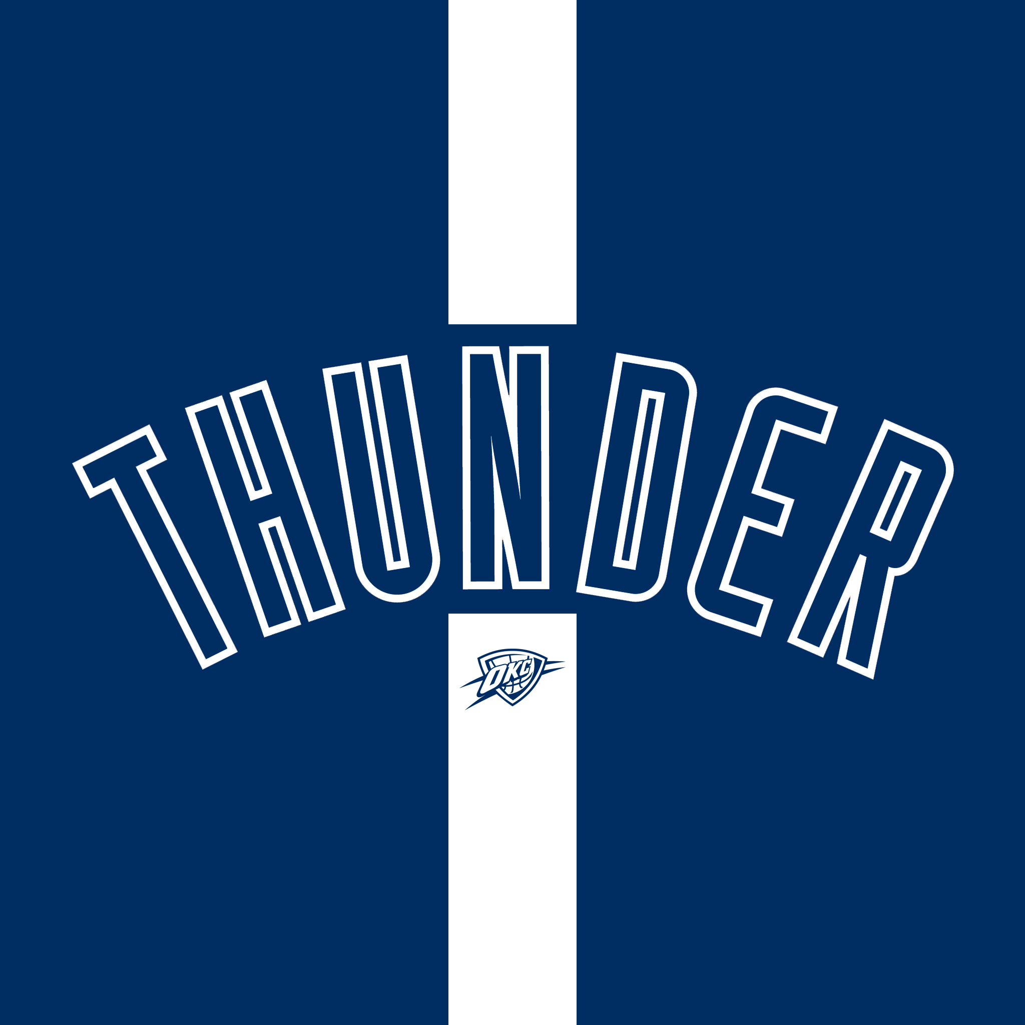 Logo Thunder blu bianco, 2048x2048 alta risoluzione, PC Desktop