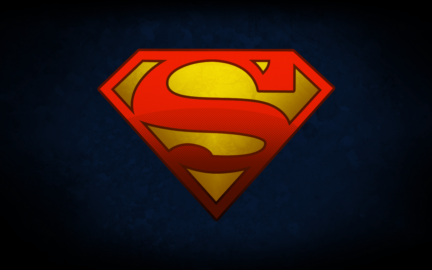 Logo Superman scudo rosso giallo, 1440x900 HD, Desktop