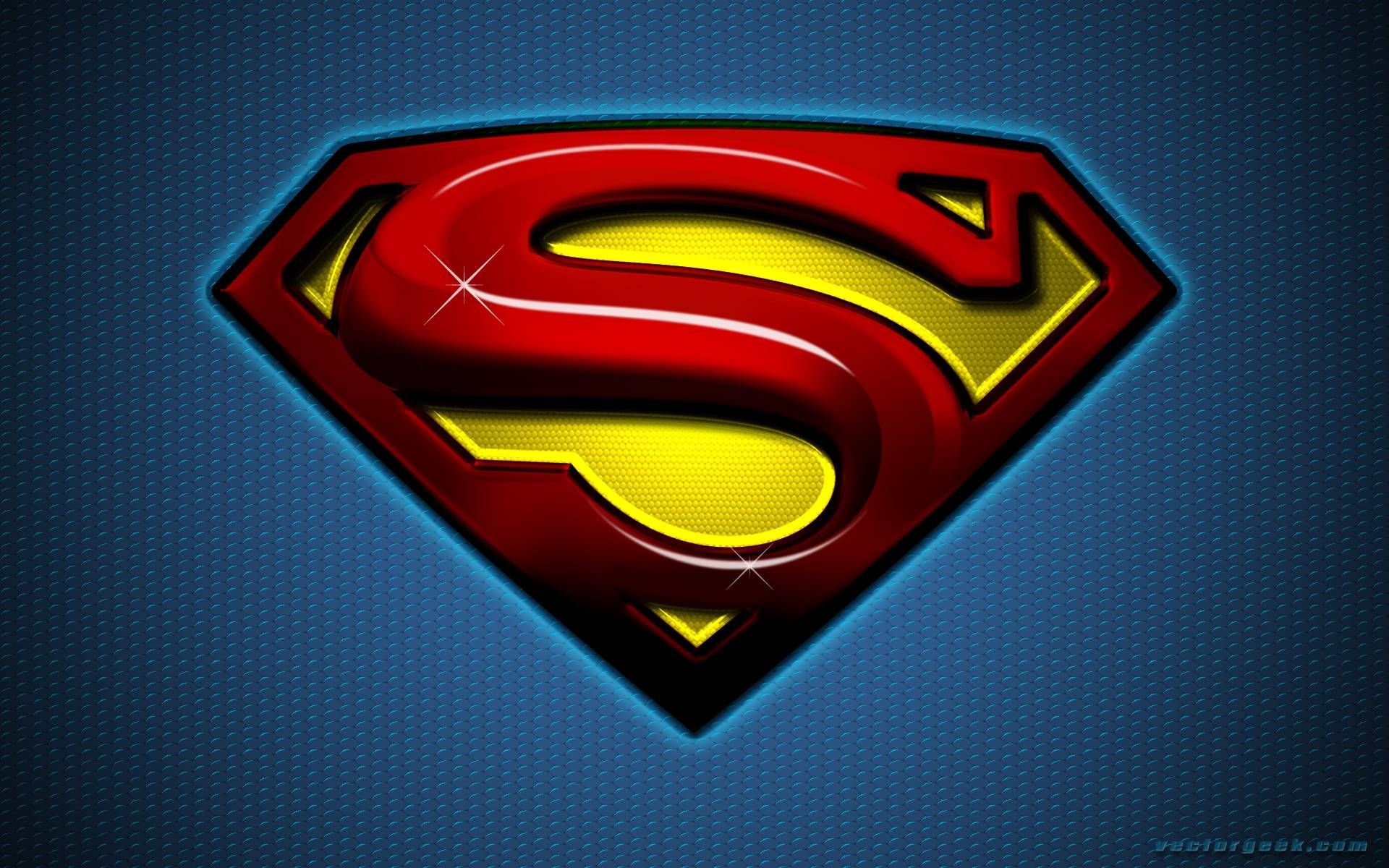 Logo Superman su sfondo blu, 1920x1200 WUXGA, PC Desktop