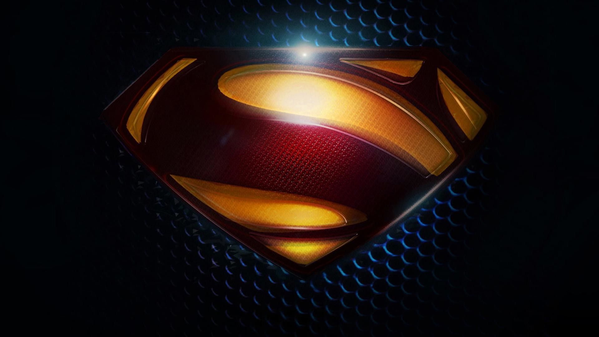 Logo Superman su sfondo scuro, 1920x1080 Full HD 1080p, Monitor Gaming