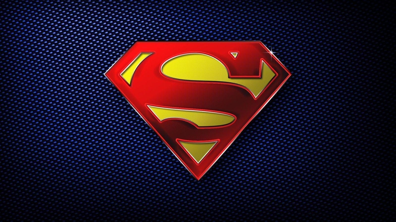 Logo Superman rosso giallo, 1600x900 HD Ready, Monitor Gaming