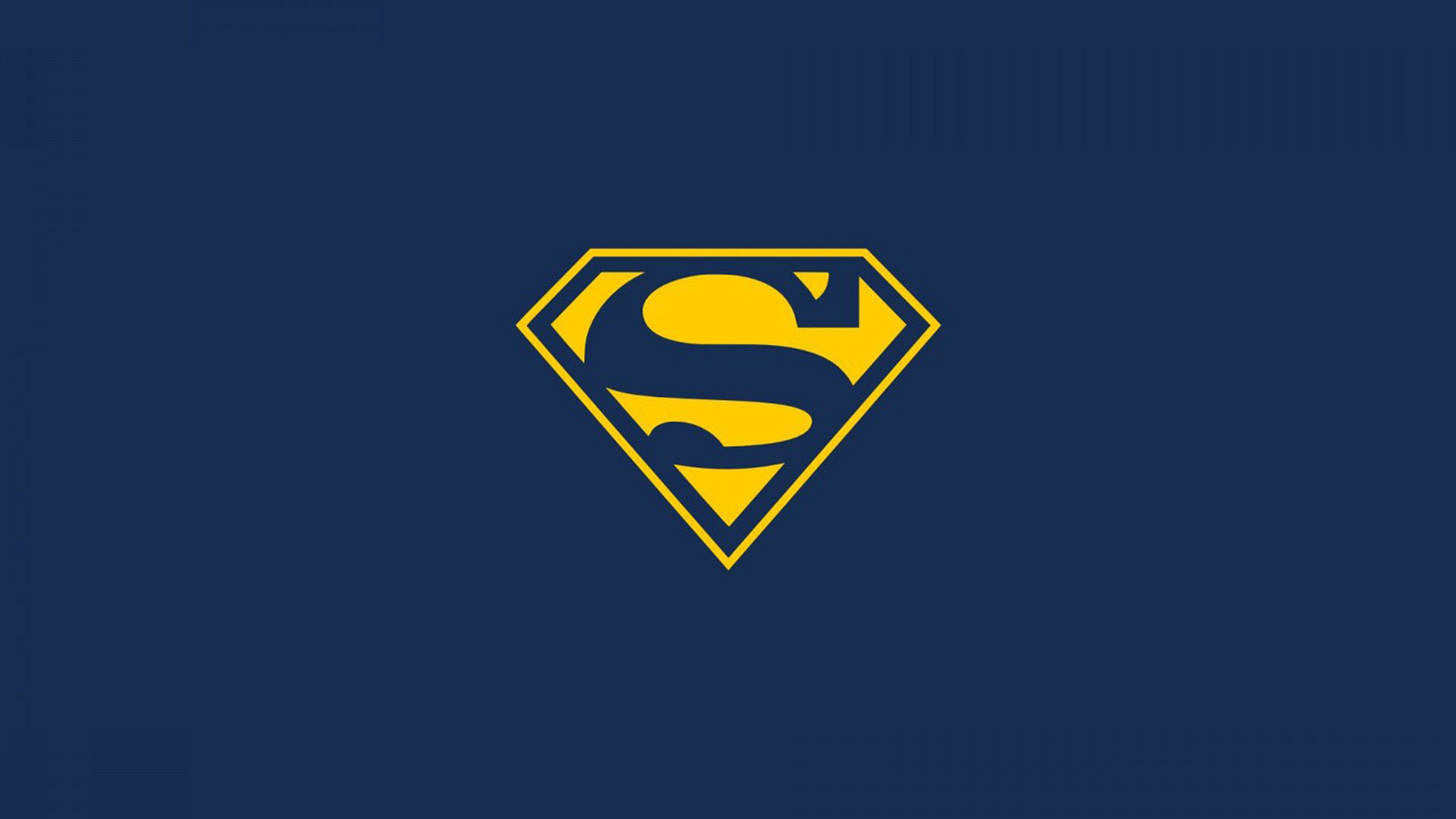 Logo Superman giallo blu, DC Comics, 1920x1080 1080p, PC