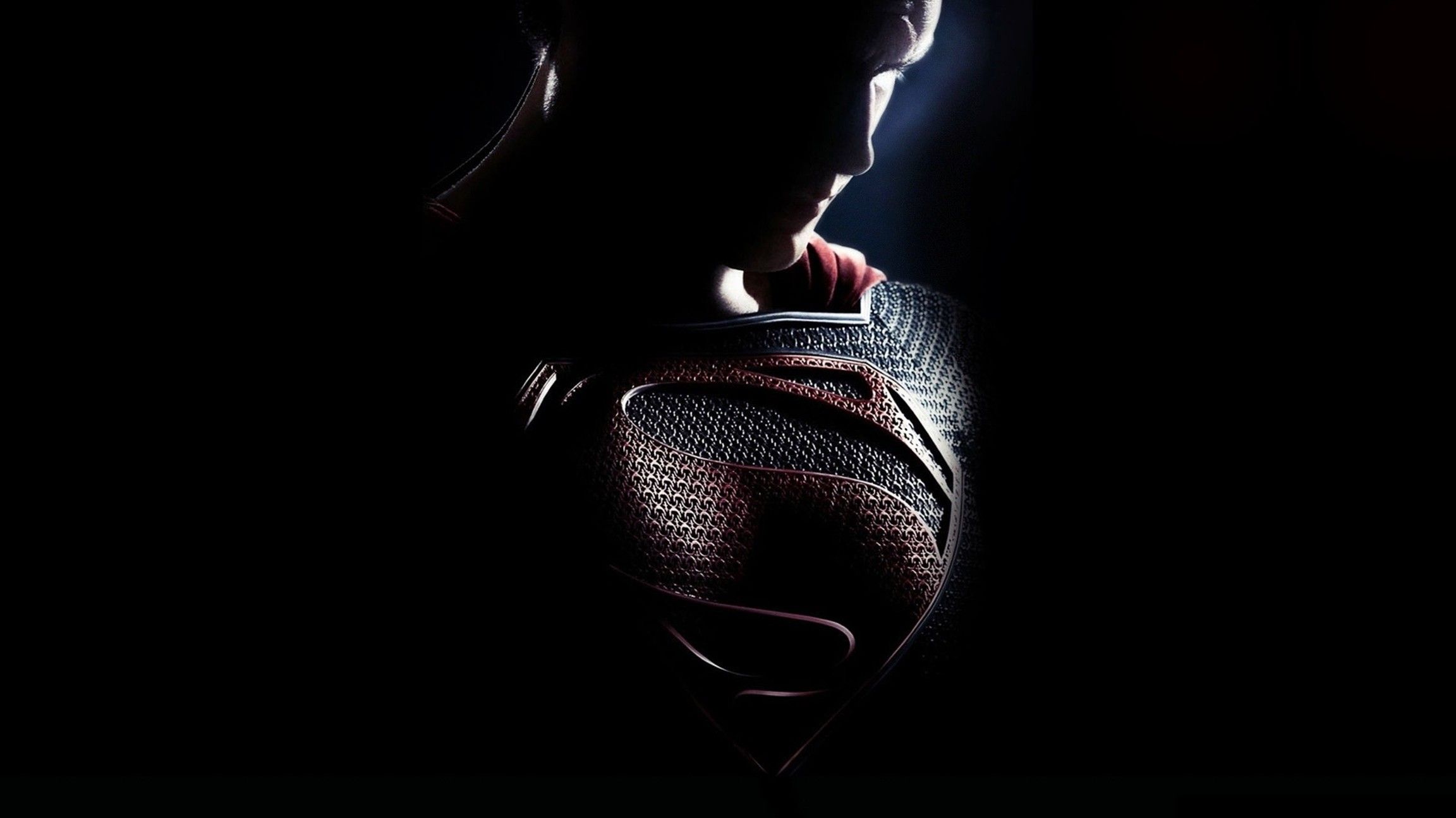 Superman logo silhouette scuro, 2304x1296 2K, Desktop