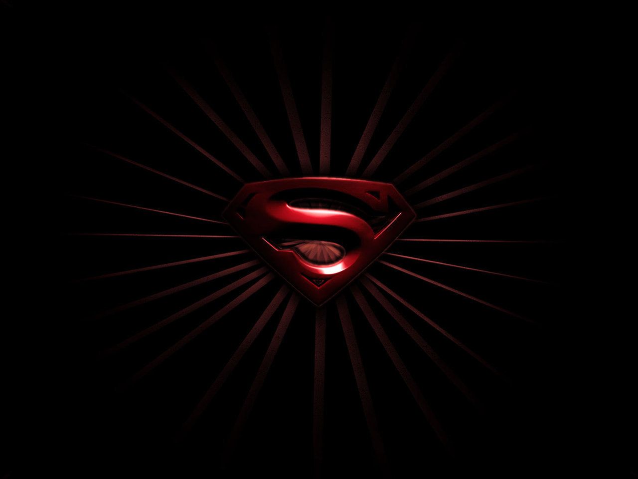 Logo Superman rosso su grigio, 3840x2160 UHD, Monitor Gaming