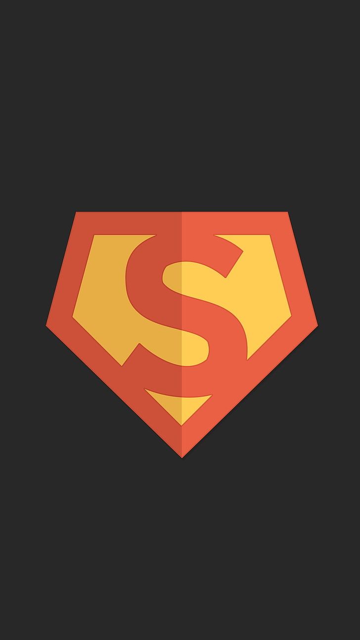 Logo Superman minimalista, 728x1294 Full HD Verticale, iPhone
