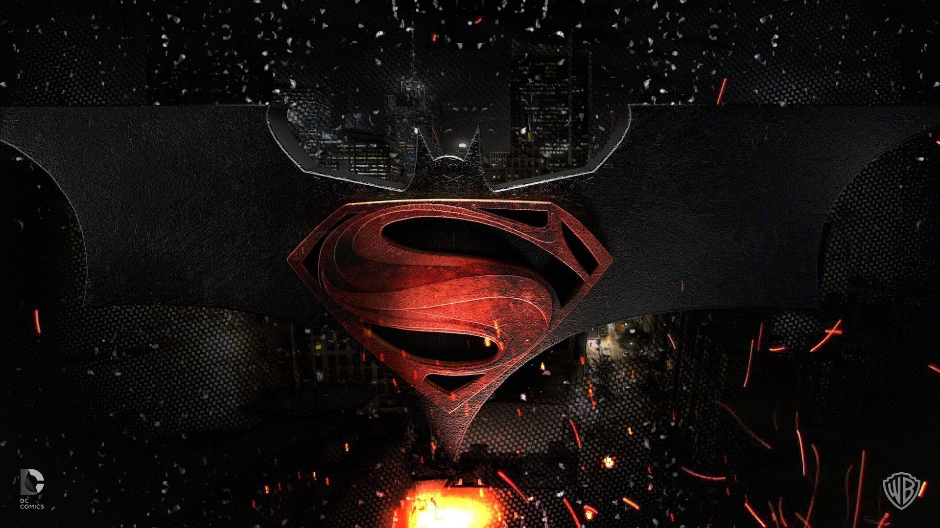 Logo Superman e Batman, Gotham, 1920x1080 Full HD 1080p, PC Desktop