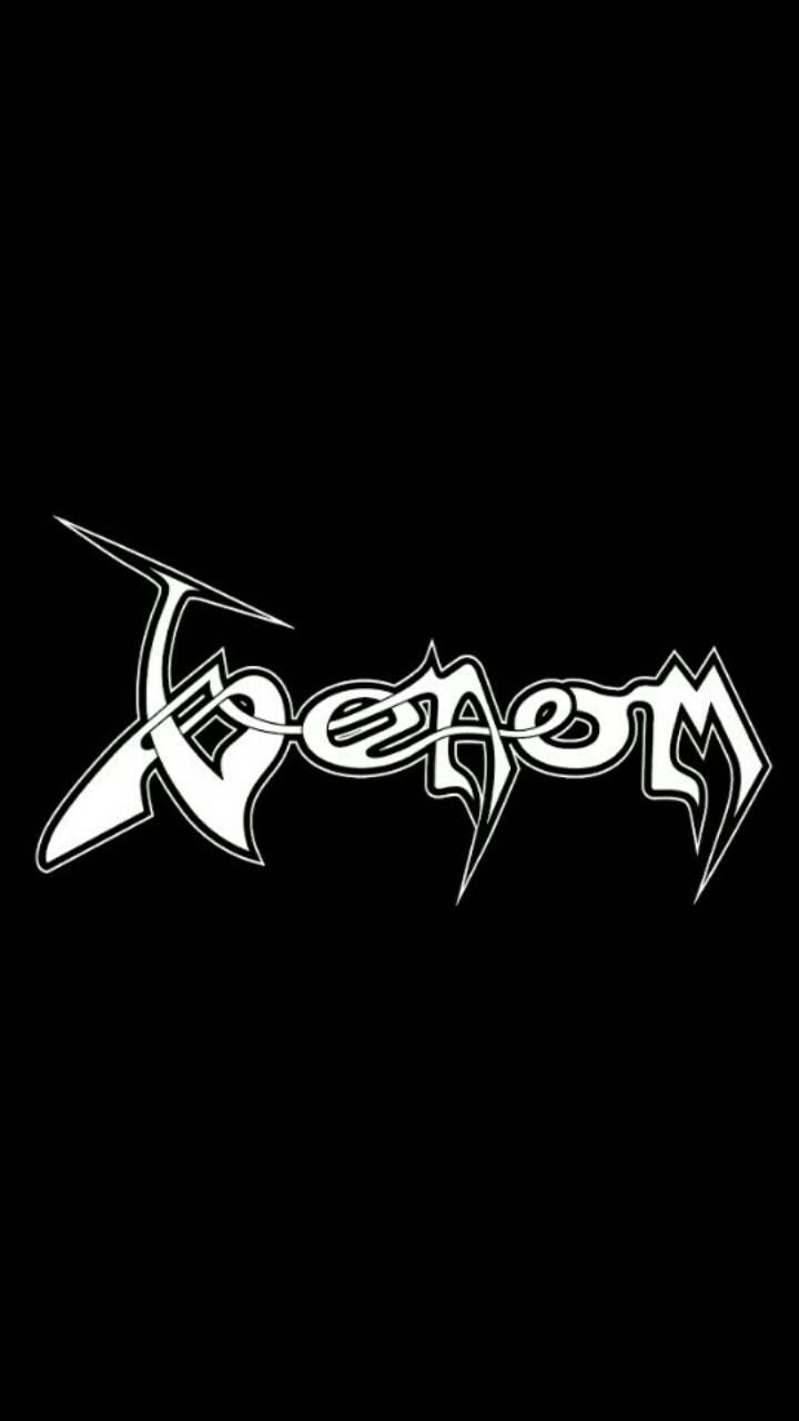Logo band Venom bianco nero, 720x1280 Verticale, Mobile