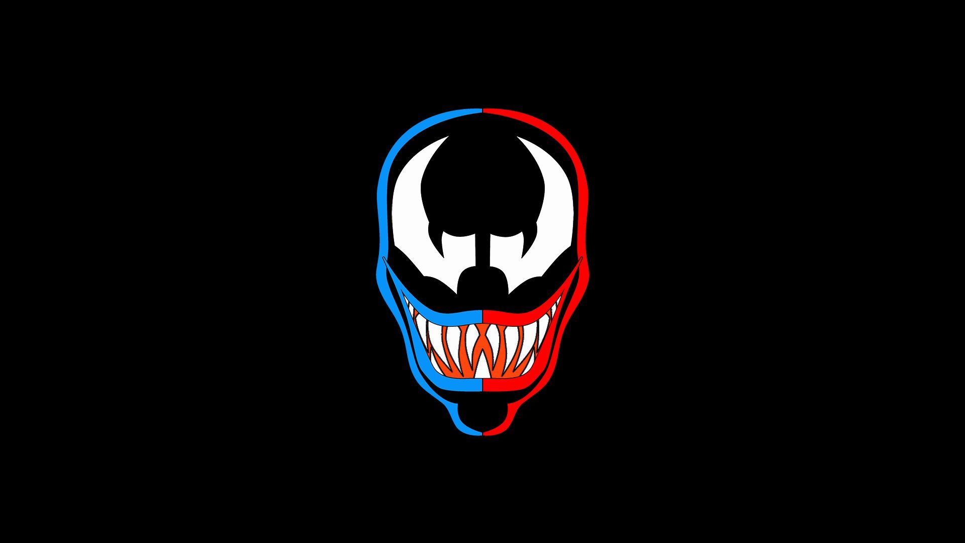 Logo Venom testa sfondo nero, 1920x1080 Full HD 1080p, Laptop