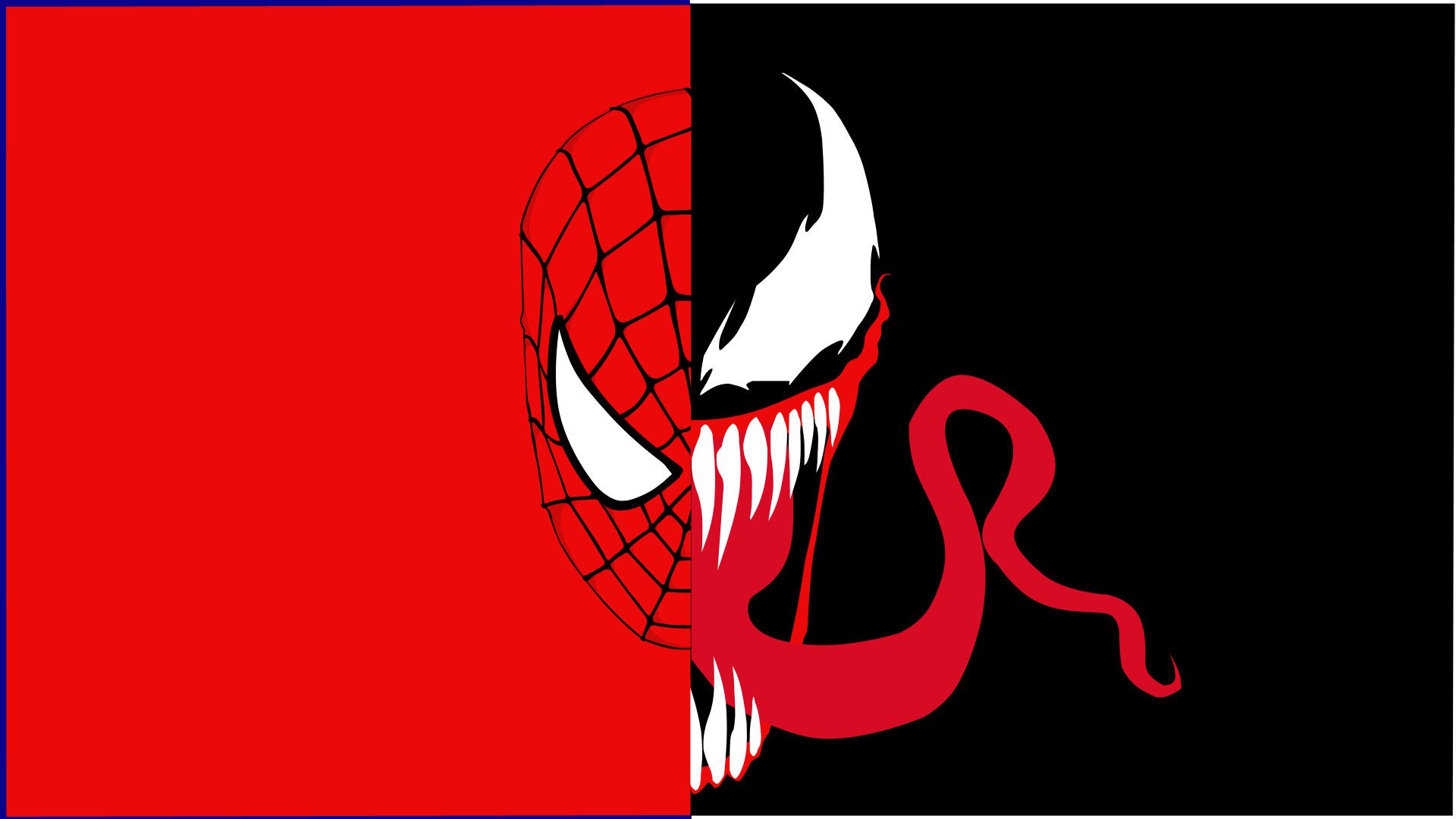 Spider-Man e Venom diviso, 1920x1080 1080p, Monitor Gaming