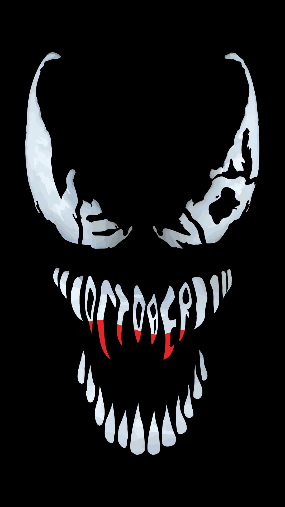 Logo Venom denti bianchi, 1080x1920 Verticale, Mobile