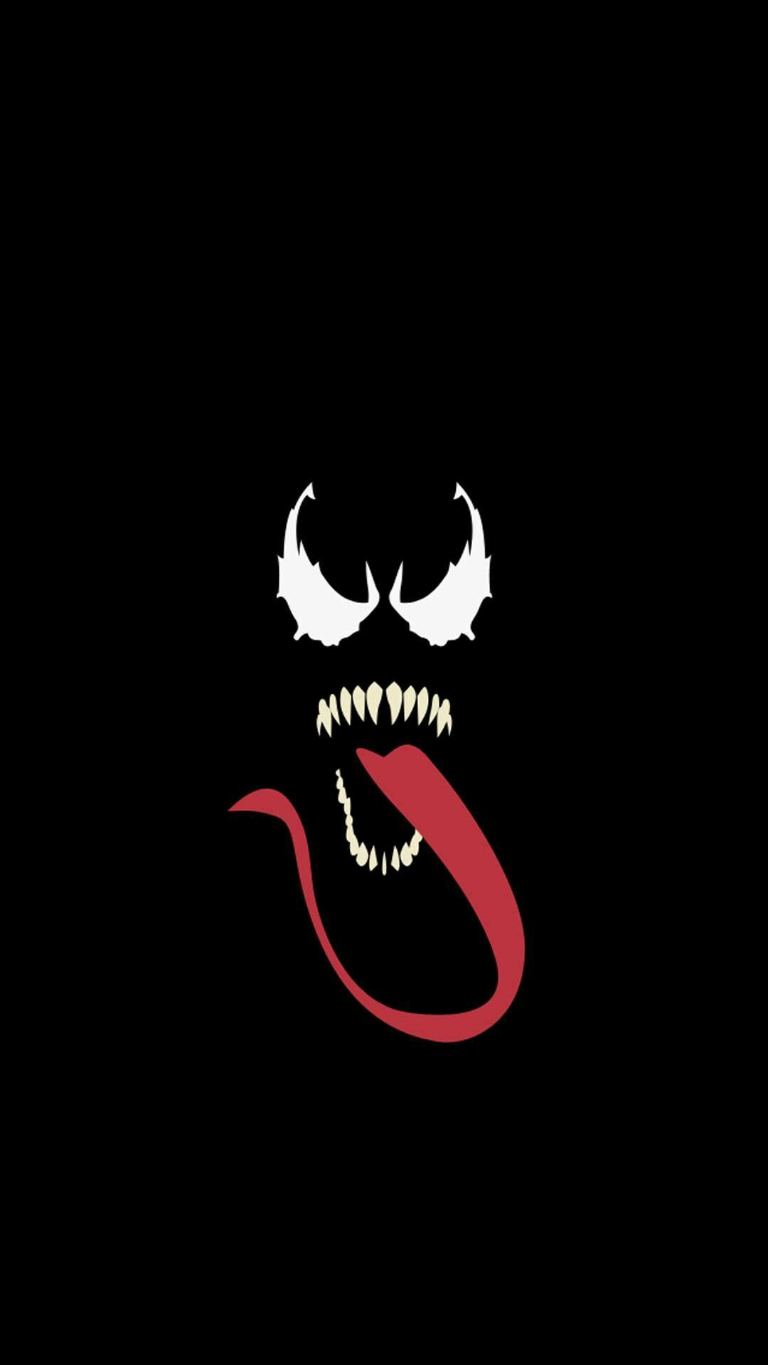 Logo Venom occhi denti lingua, 1080x1920 Full HD Verticale, Samsung Galaxy