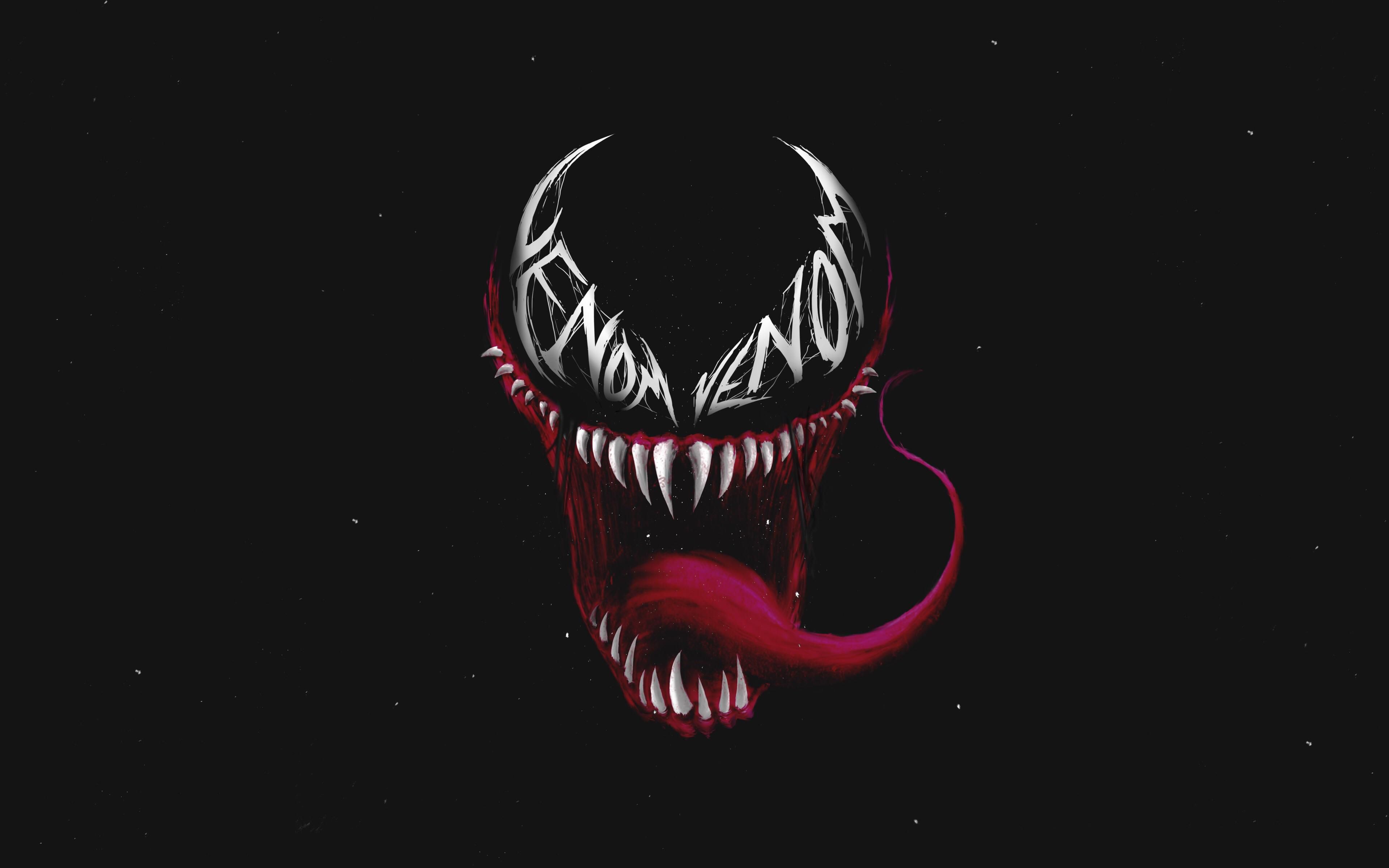 Logo Venom volto nero, 3840x2400 UHD, Monitor 4K