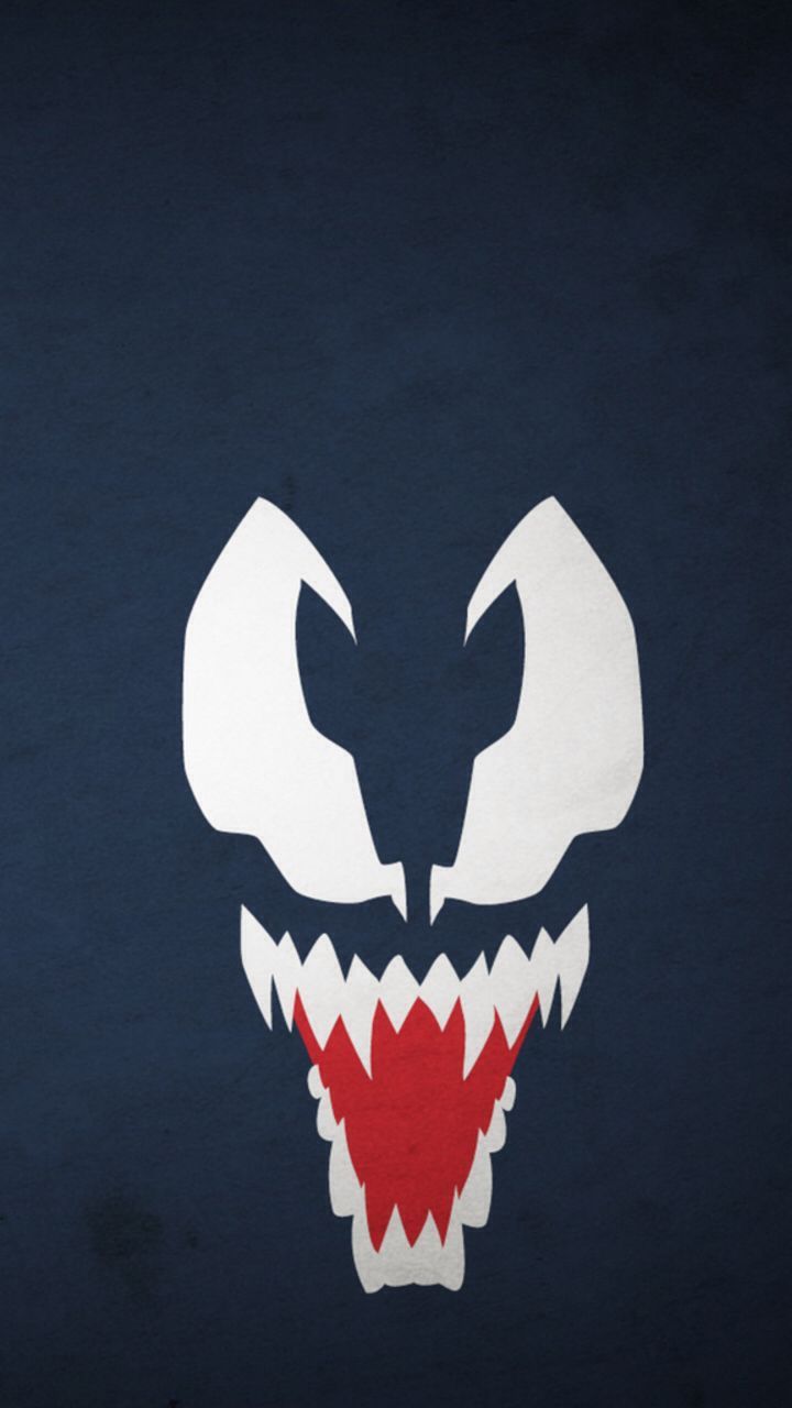 Logo Venom sfondo blu scuro, 720x1280 Full HD Verticale, iPhone