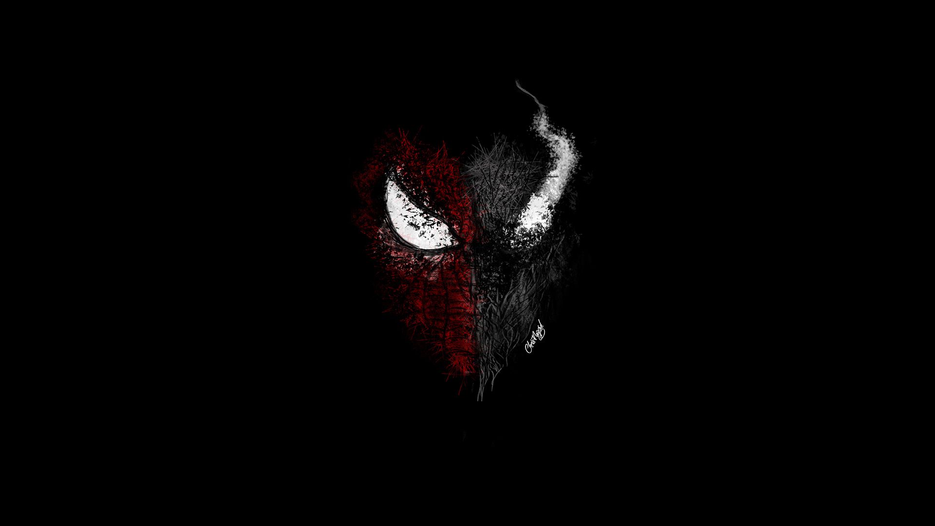 Logo Venom sfondo nero, 1920x1080 1080p, PC Desktop