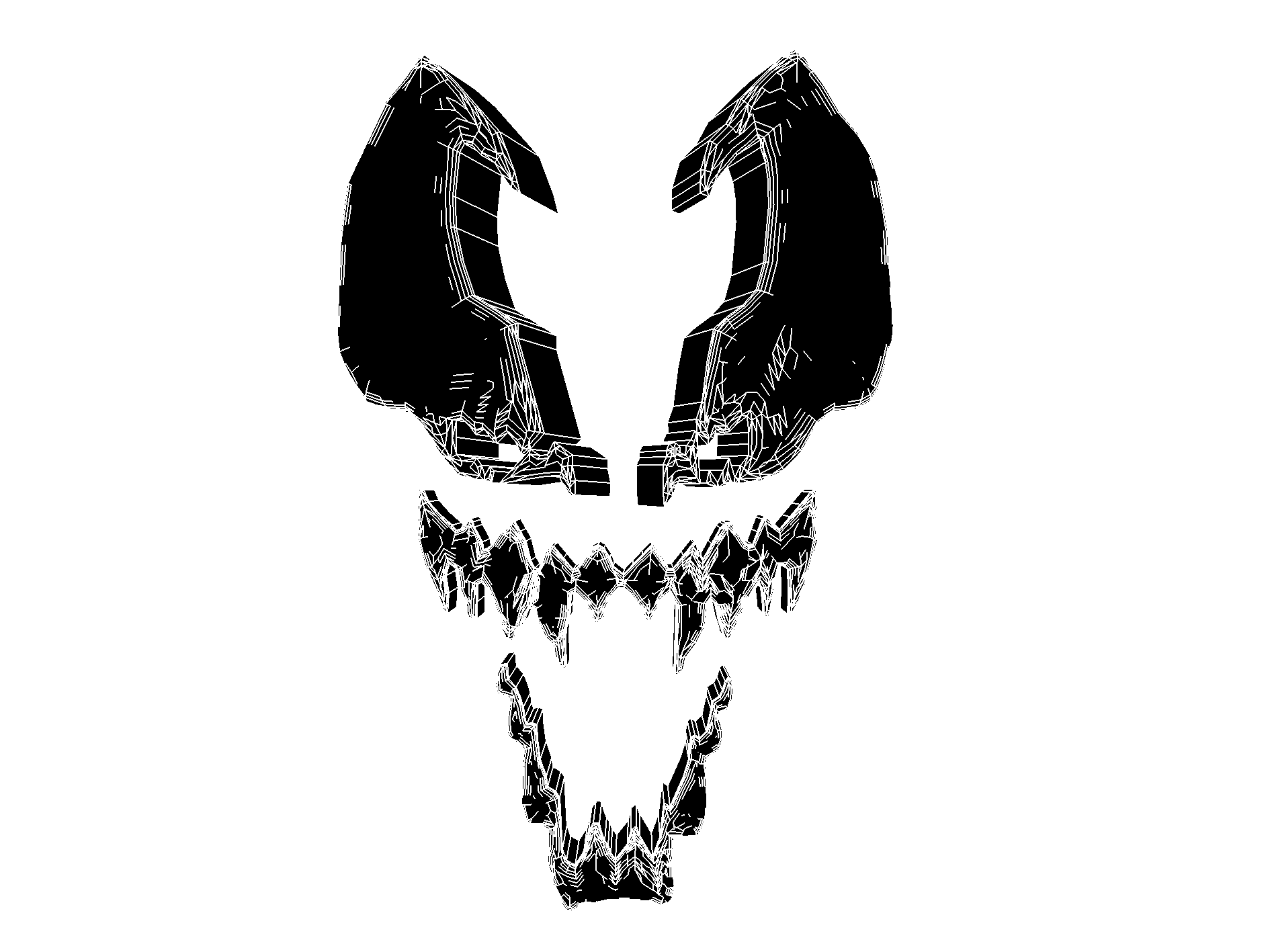 Logo Venom ragno bianco nero, 1920x1080 Full HD, Laptop