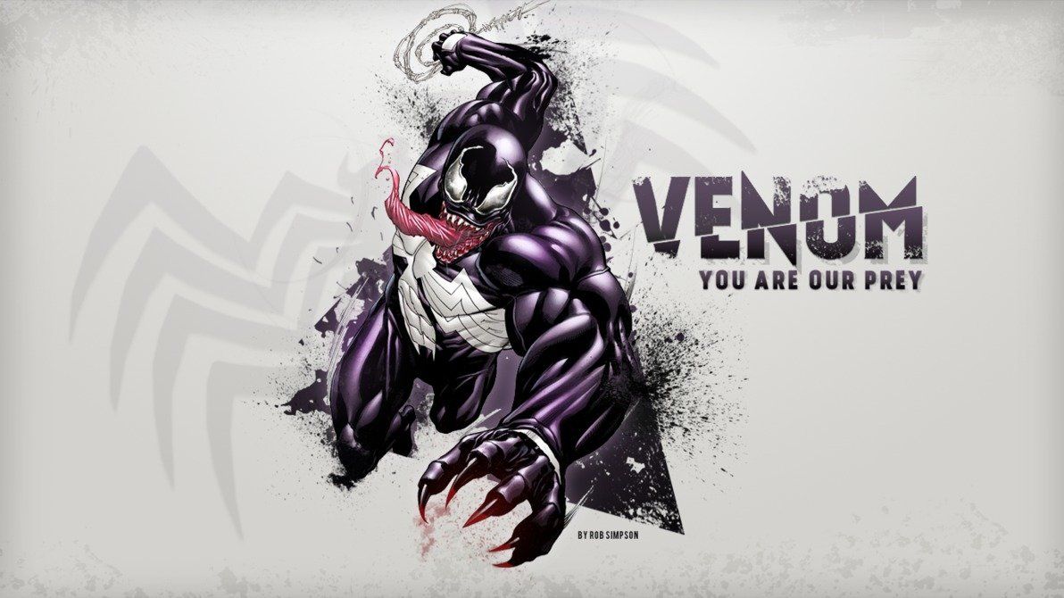 Logo Venom con testo, 1192x670 HD, Laptop
