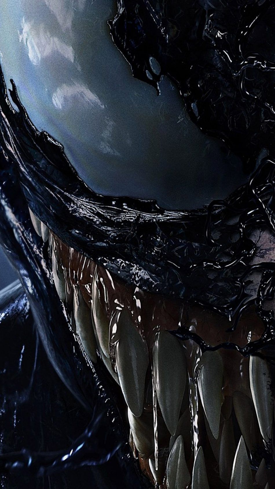 Logo Venom Marvel scuro, 950x1689 Verticale, Android