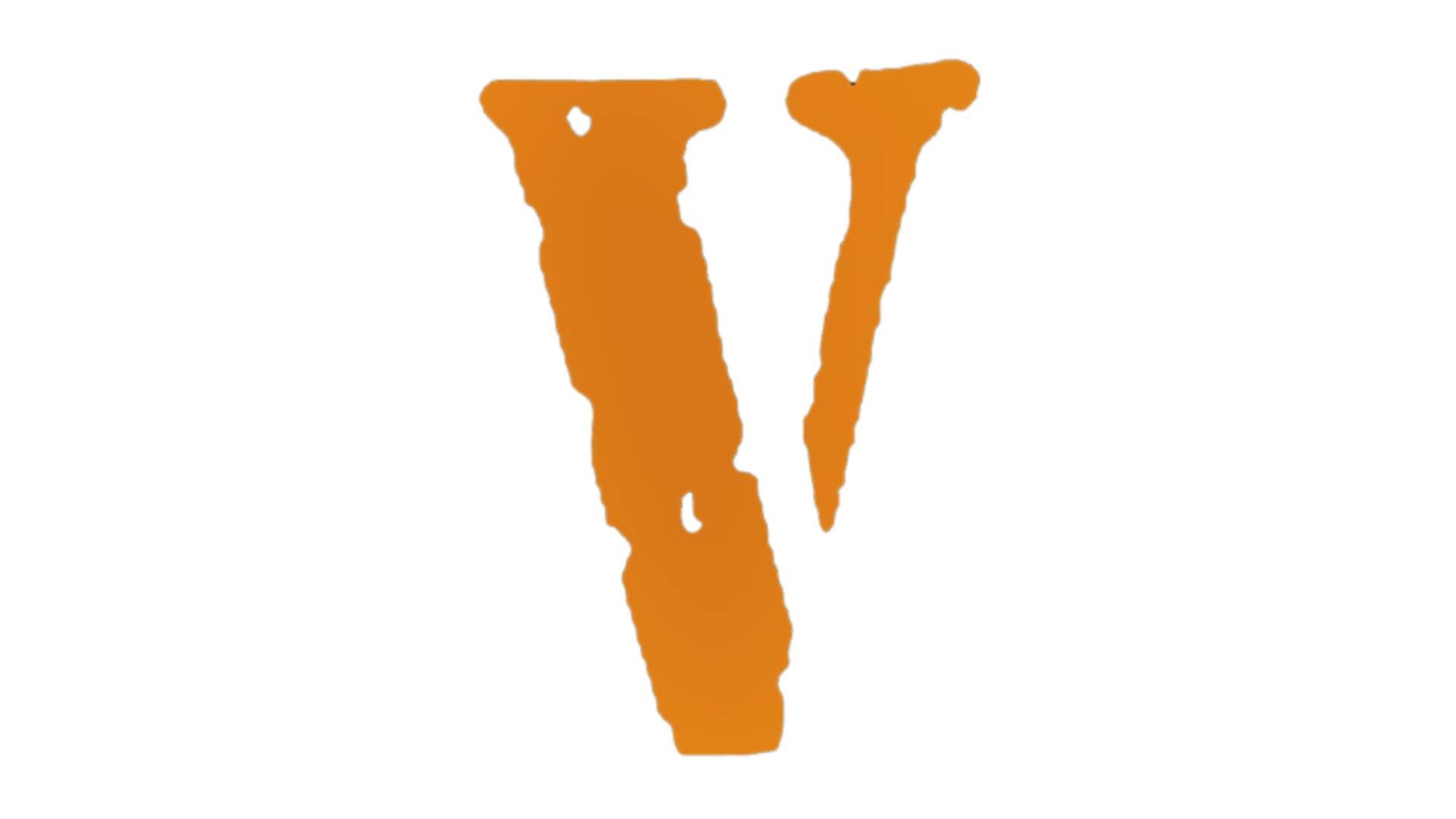 Logo Off-White V arancione, streetwear di lusso, 720x1280 Verticale, Mobile