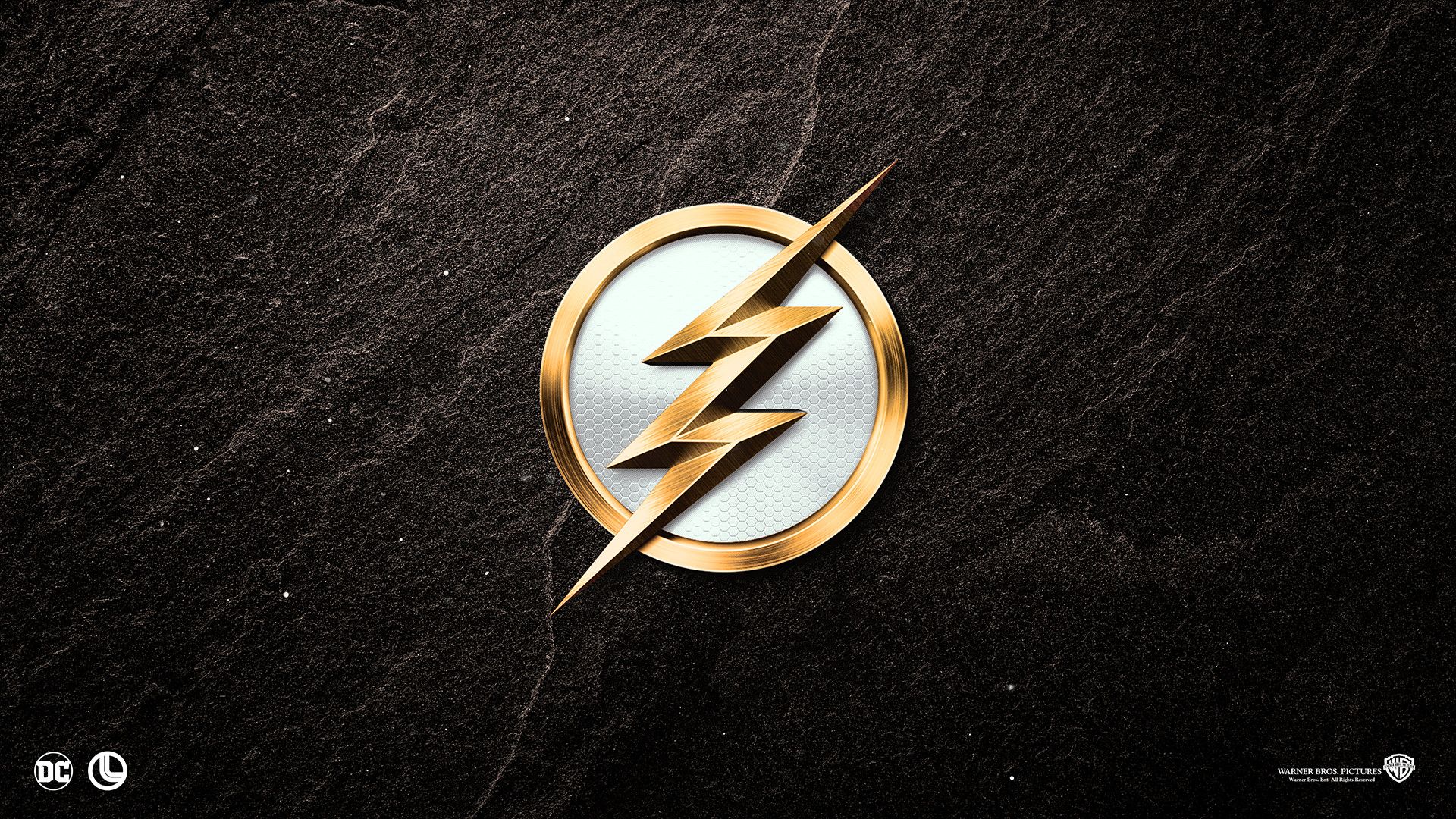 Logo The Flash dorato, 1920x1080 1080p, PC Desktop