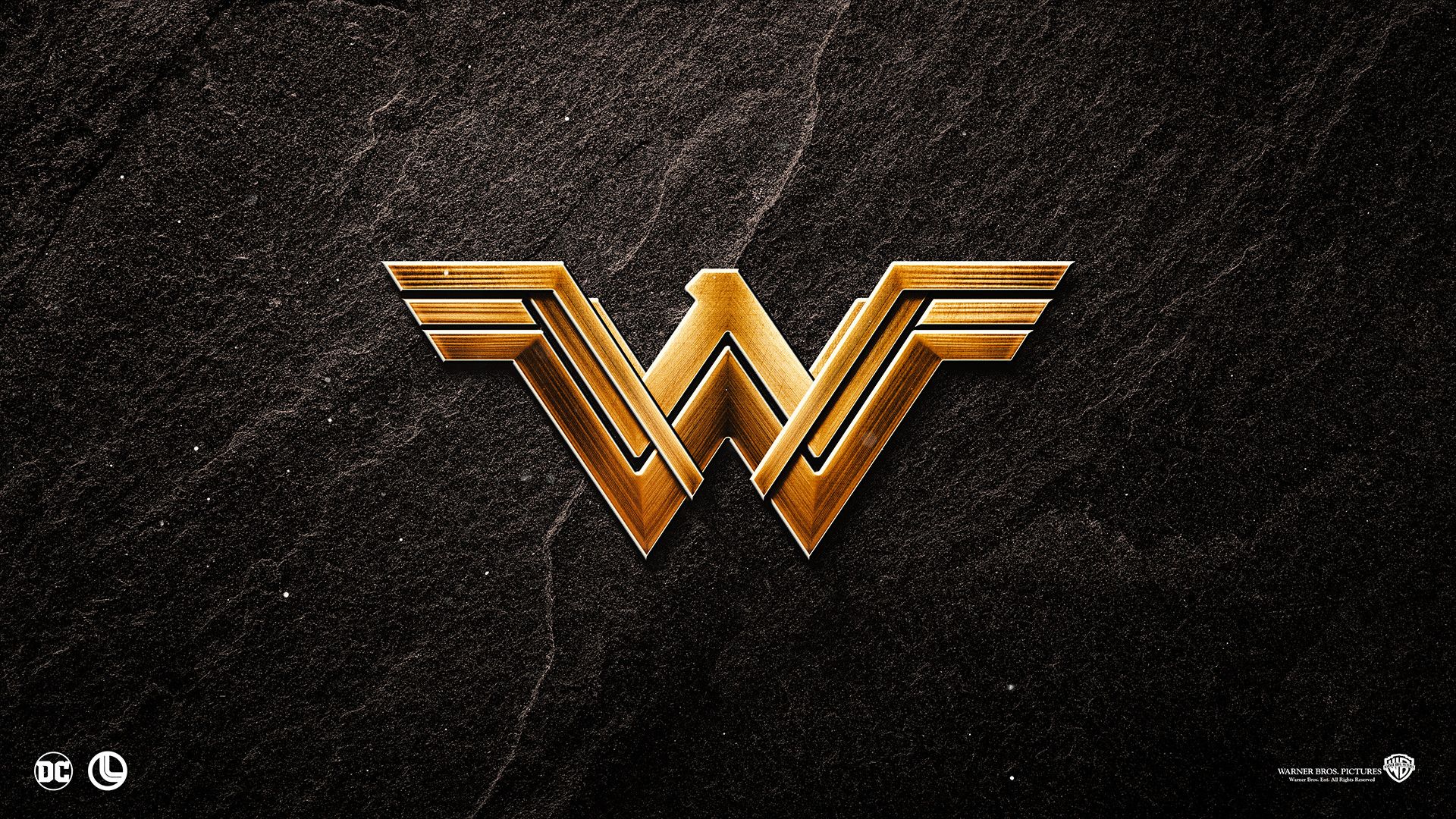 Logo Wonder Woman oro, 1920x1080 Full HD 1080p, Laptop