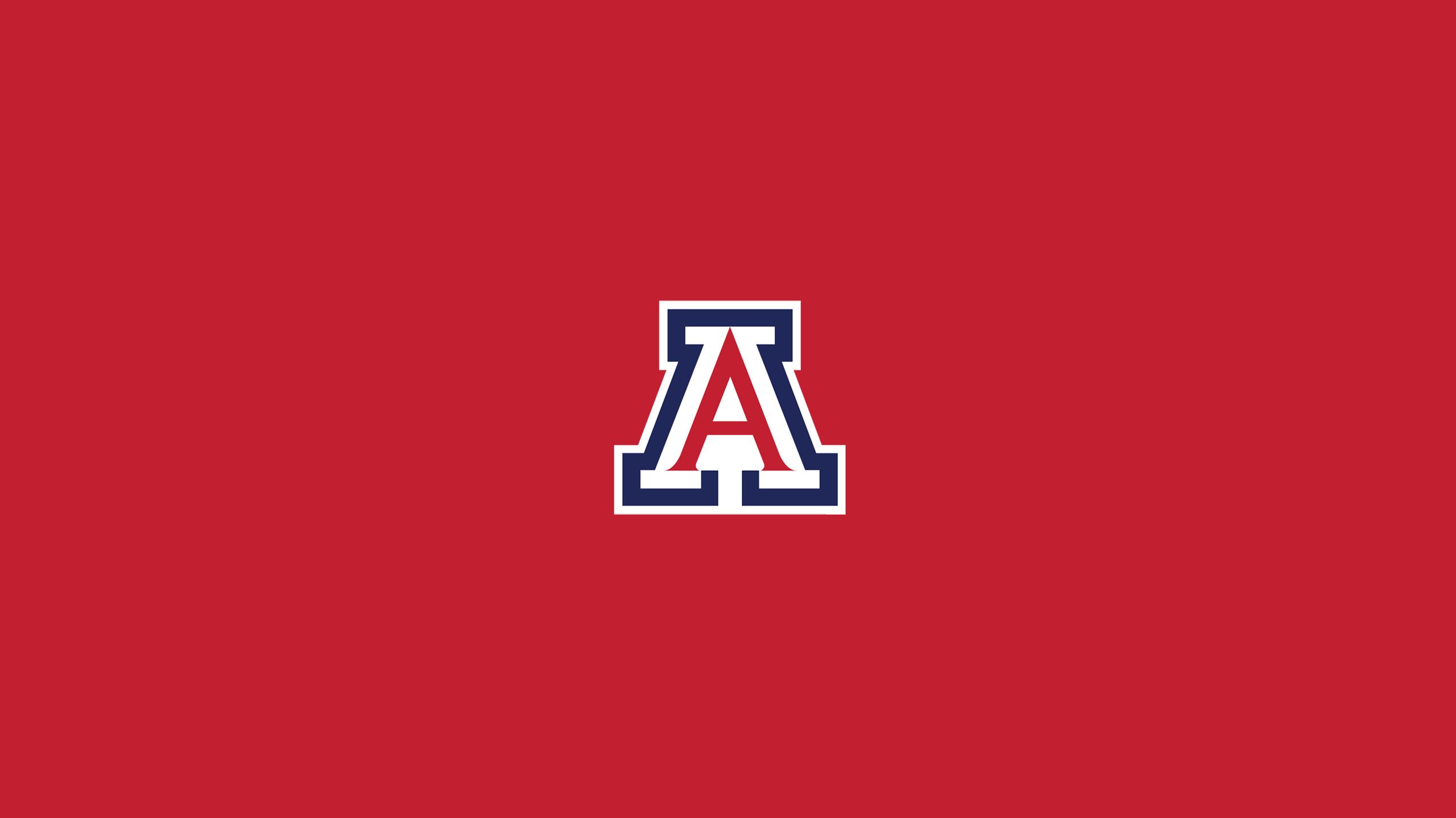 Logo Arizona Wildcats sfondo rosso, 2560x1440 2K QHD, Monitor Gaming