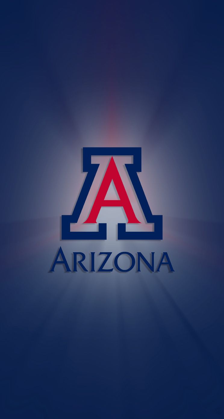 Logo Arizona Wildcats blu, 744x1392 Full HD Verticale, iPhone