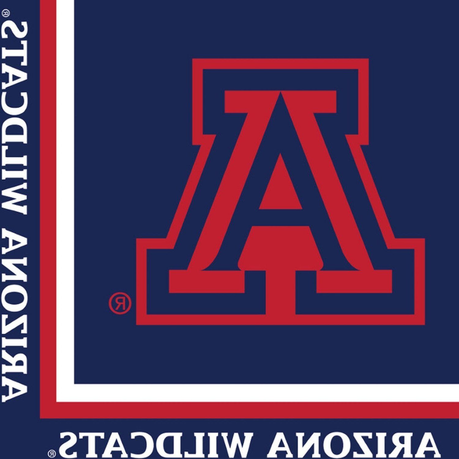 Logo Arizona Wildcats blu rosso, 1500x1500 720p, Laptop