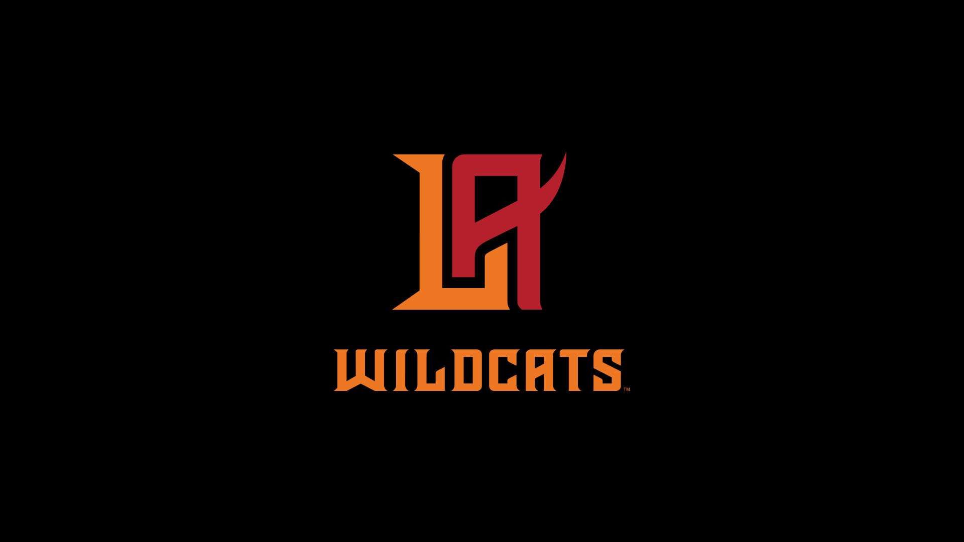 Logo LA Wildcats sfondo nero, 1920x1080 Full HD, PC Desktop