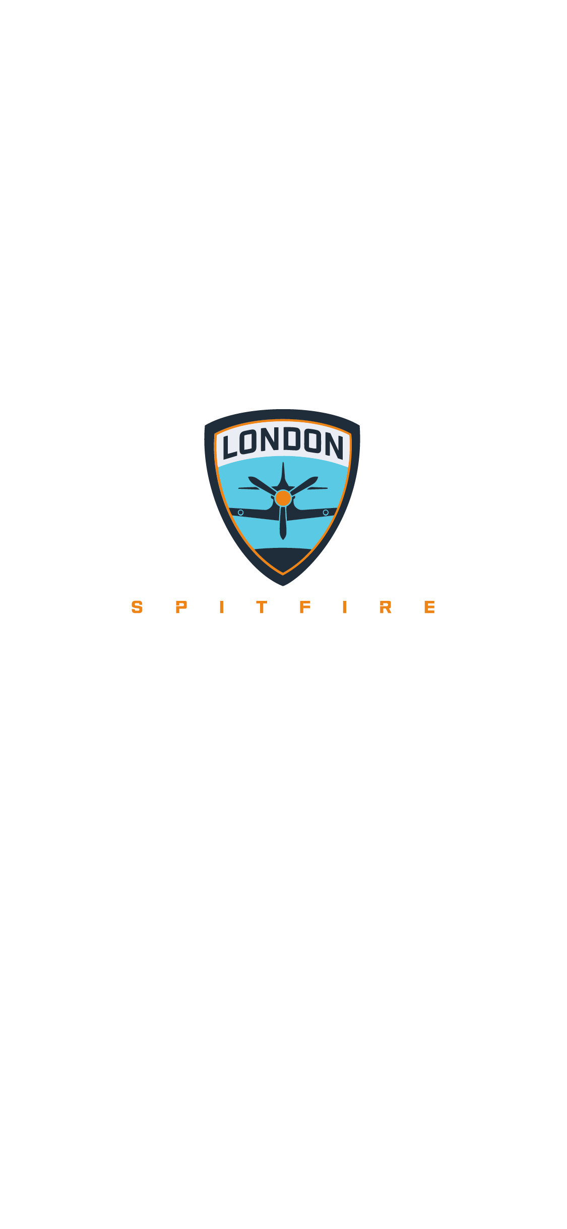 Logo London Spitfire scudo blu, 1920x1080 Full HD, Desktop