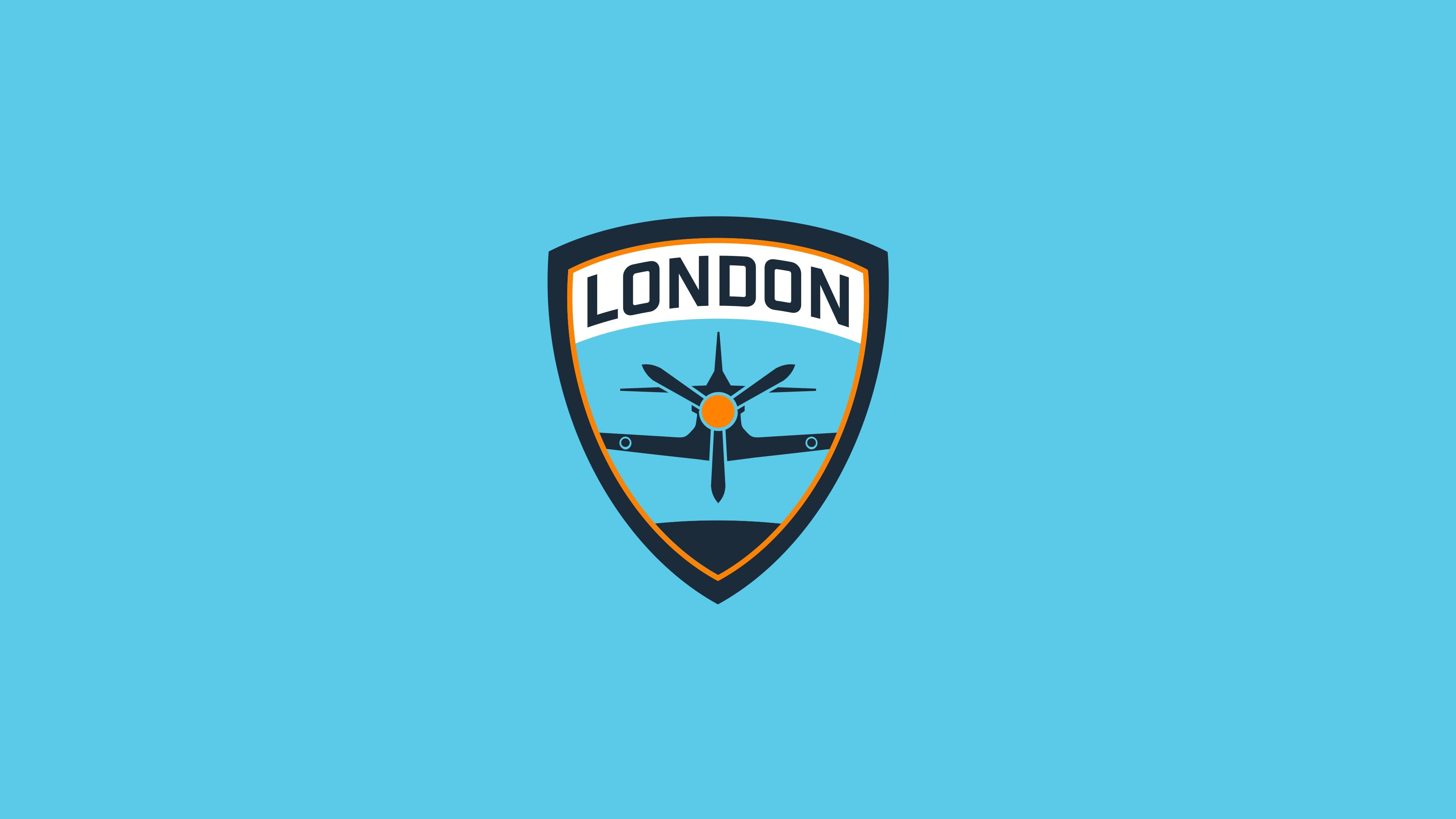 Logo London Spitfire scudo, 3840x2160 Ultra HD, Monitor 4K