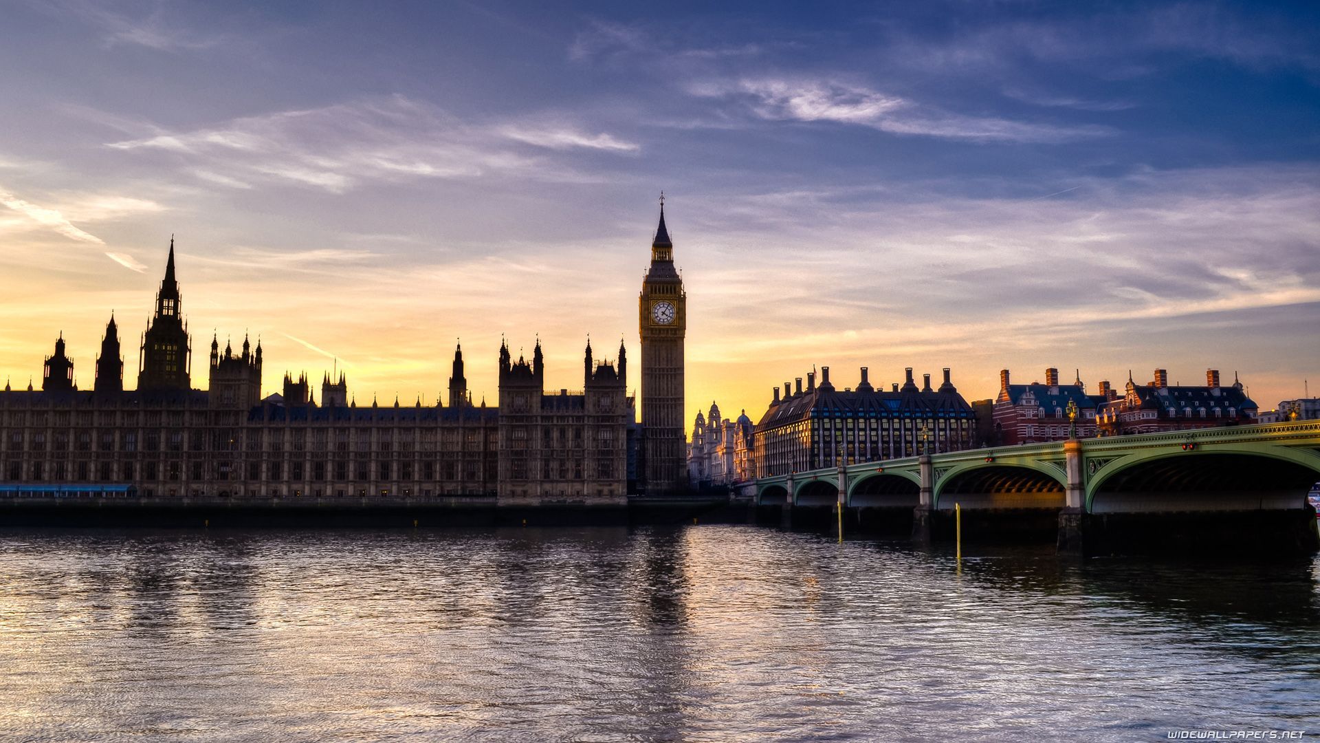 Parlamento e Big Ben in controluce, 1920x1080 1080p, PC