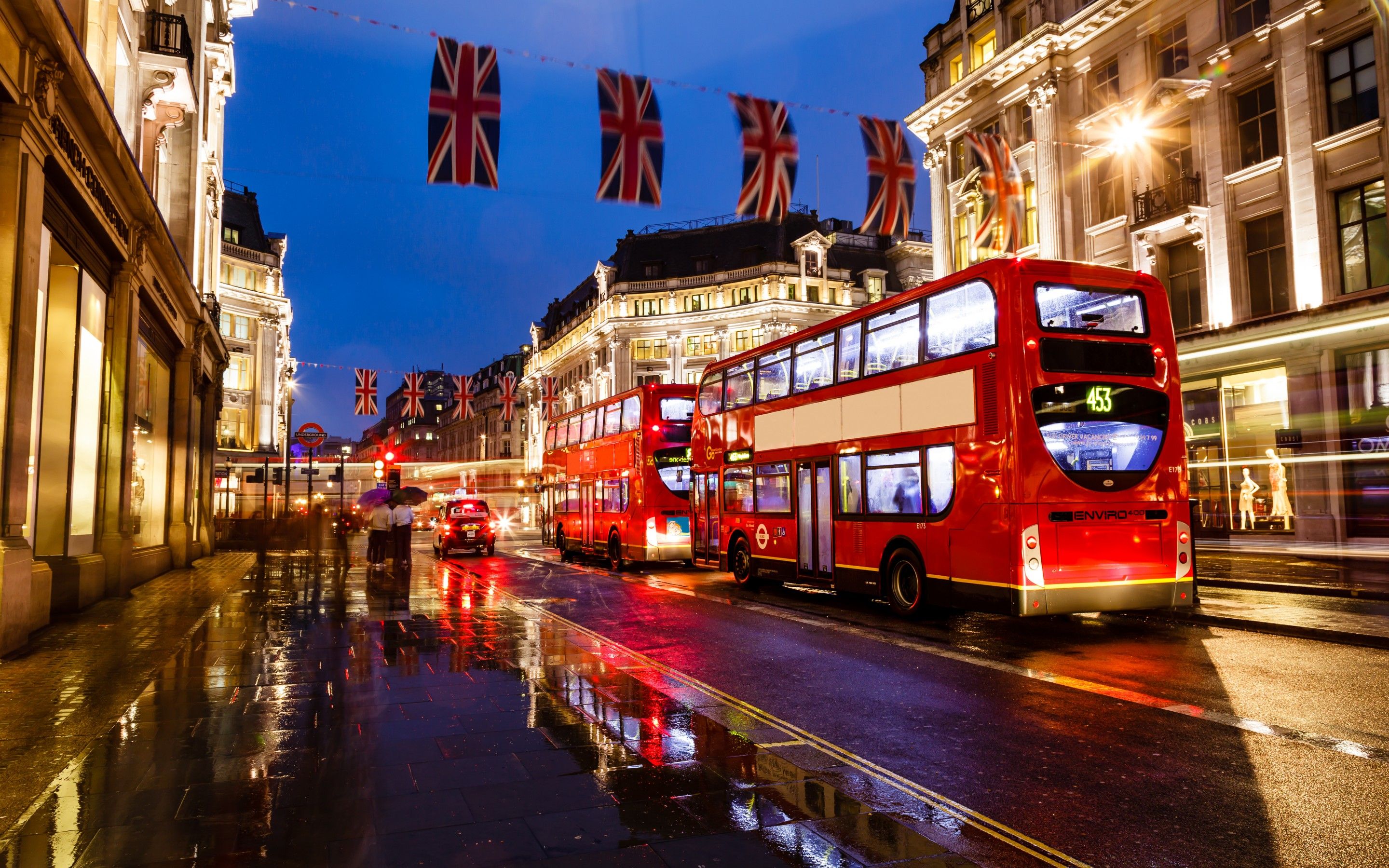 Regent Street con autobus rossi al tramonto, 750x1334 Full HD Verticale, Smartphone
